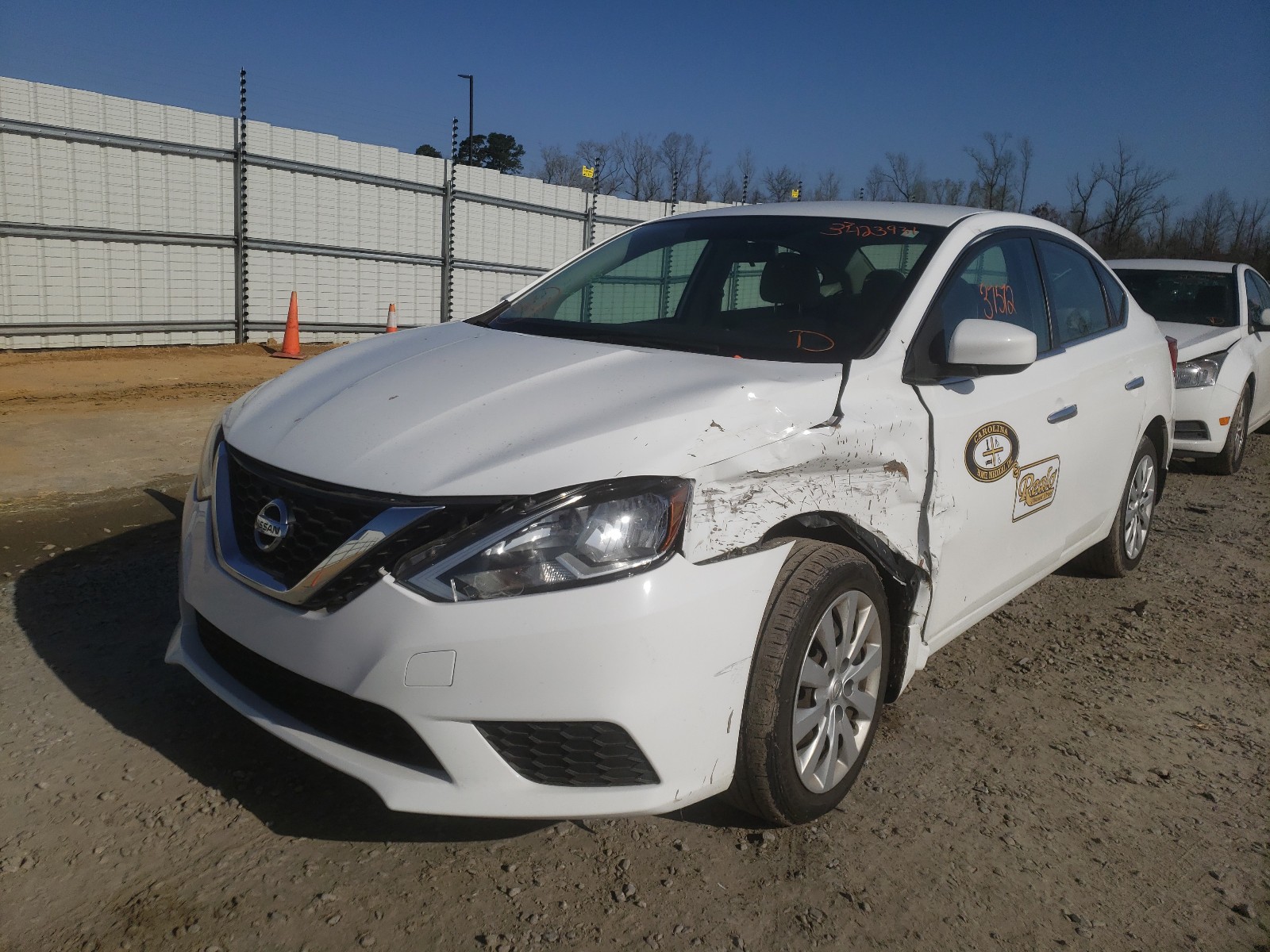 Photo 2 from auction – 2017 NISSAN SENTRA S with VIN 3N1AB7AP3HY205089
