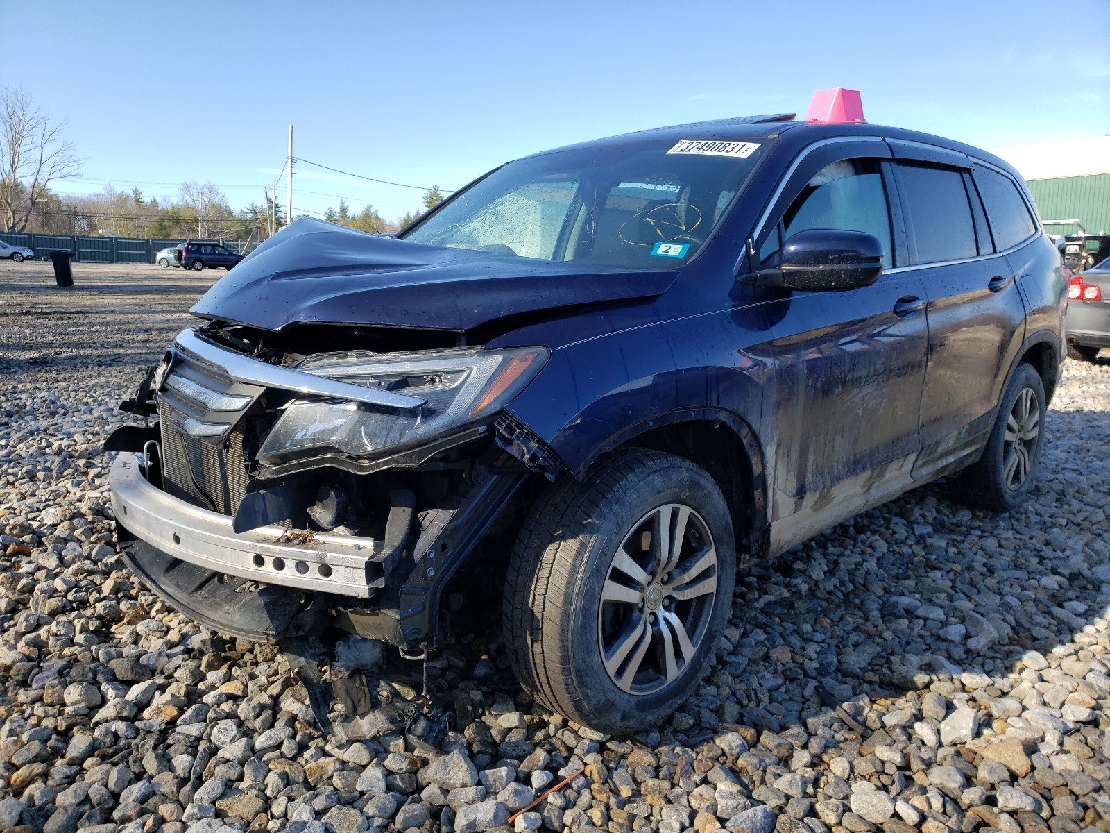 Photo 2 from auction – 2016 HONDA PILOT EXLN with VIN 5FNYF6H75GB009066