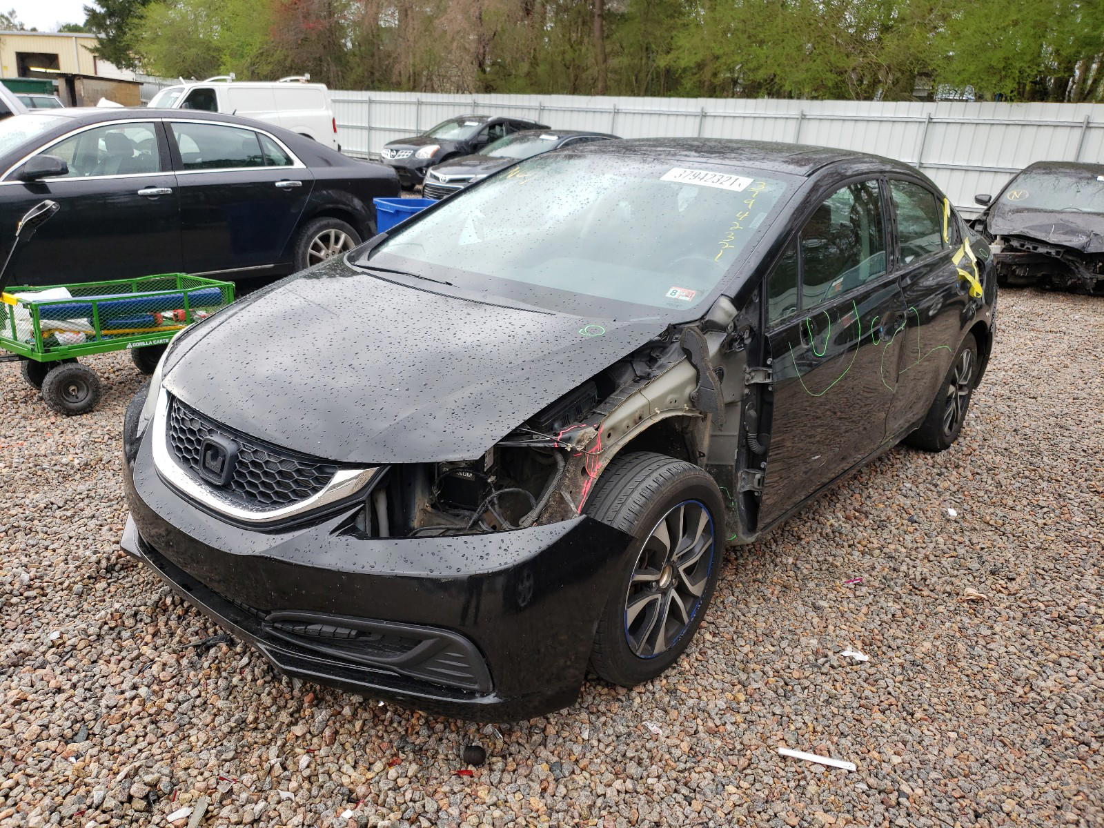 Photo 2 from auction – 2013 HONDA CIVIC EX with VIN 19XFB2F82DE217950