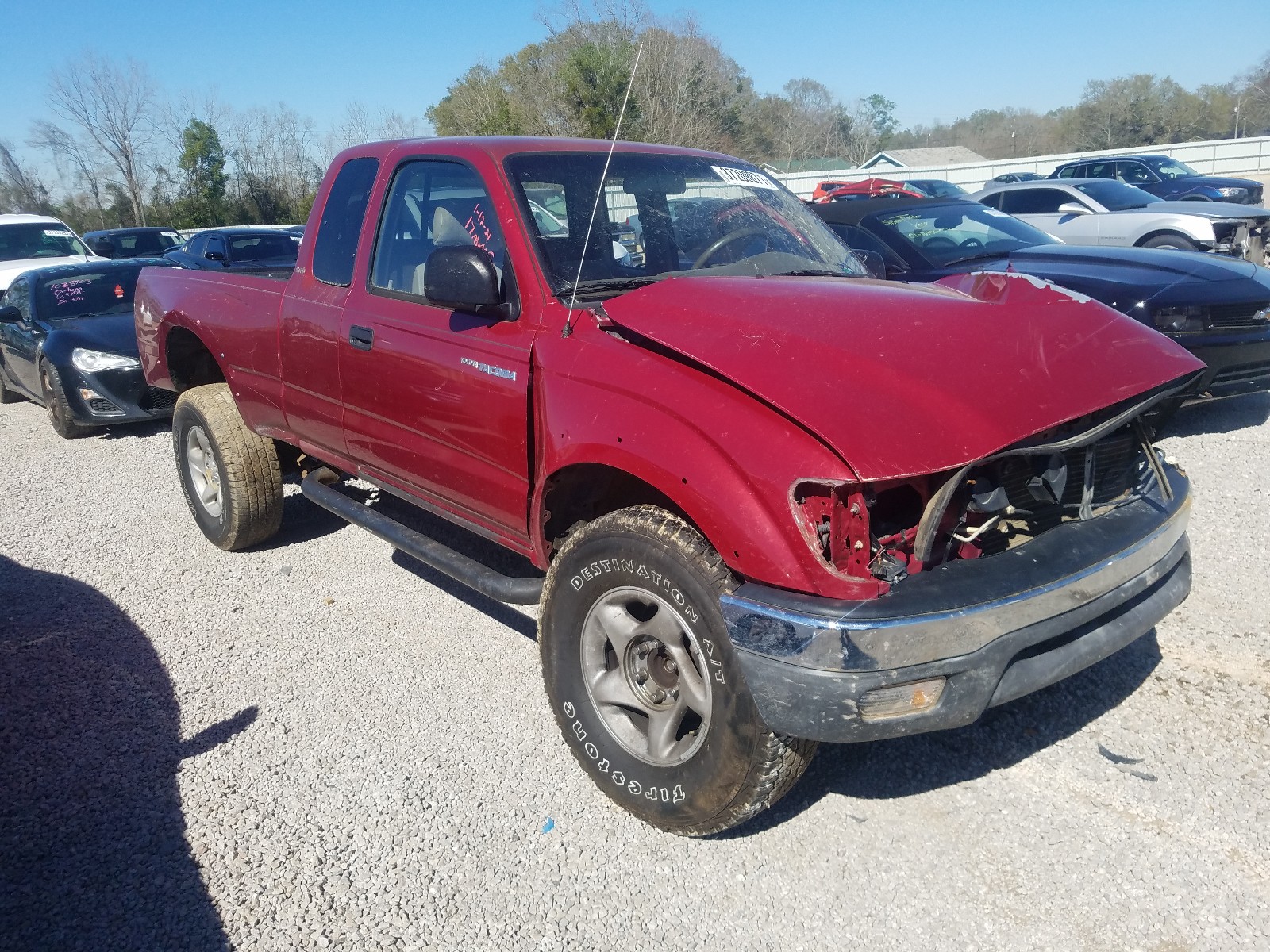 TOYOTA TACOMA XTR 2001 with VIN 5TESN92N71Z775744 - Photo from auction