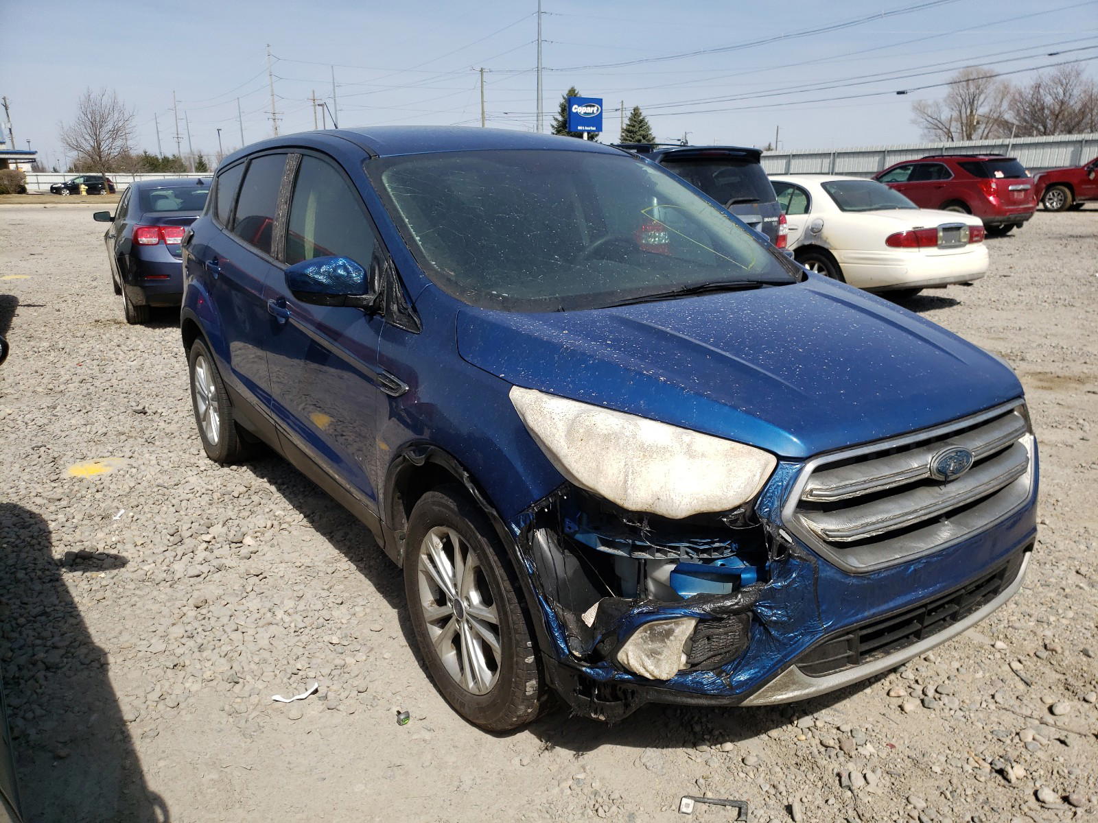 FORD ESCAPE SE 2017 with VIN 1FMCU9GD2HUC48491 - Photo from auction