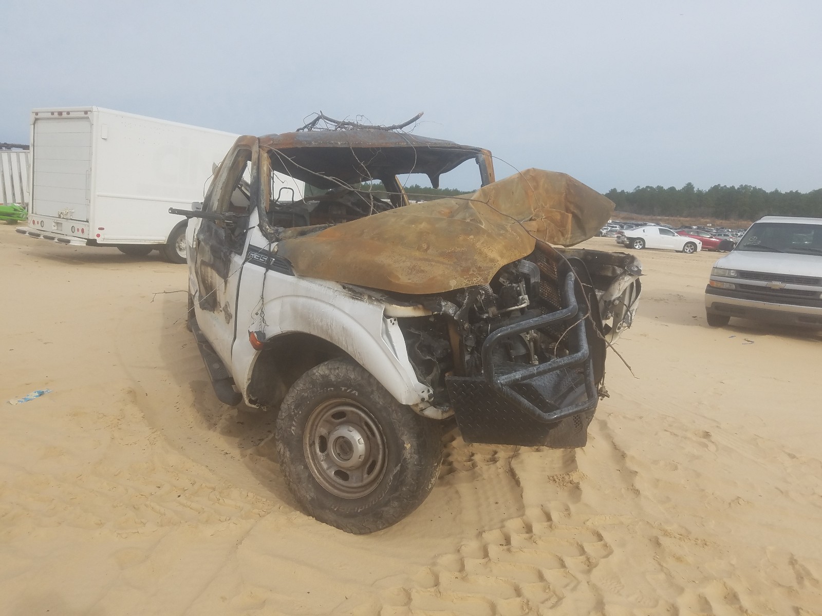 FORD F350 SUPER 2013 with VIN 1FT8W3BT2DEB10910 - Photo from auction