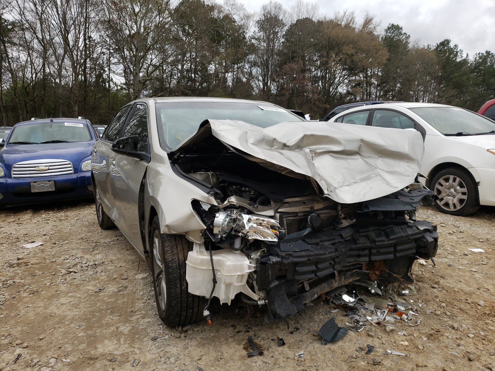 TOYOTA CAMRY LE 2017 with VIN 4T1BF1FK7HU413796 - Photo from auction