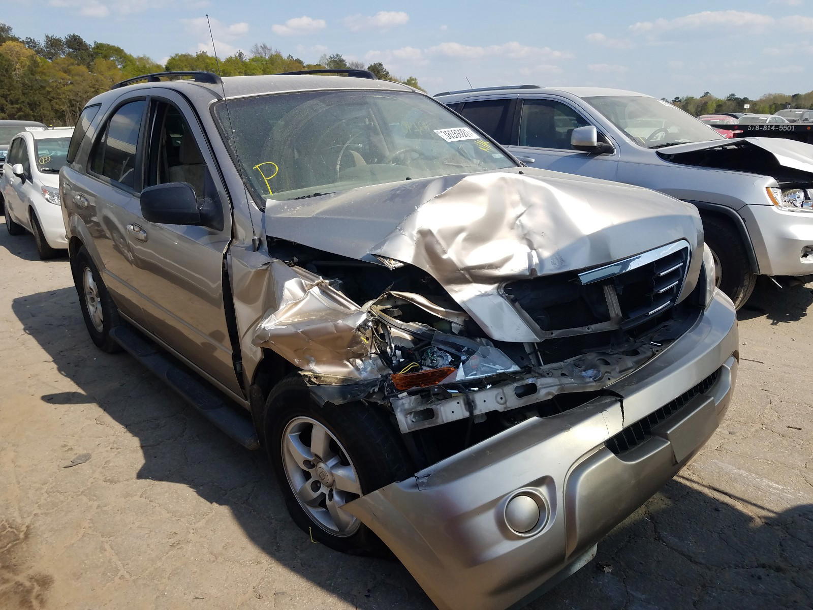 KIA SORENTO EX 2008 with VIN KNDJD735185860433 - Photo from auction