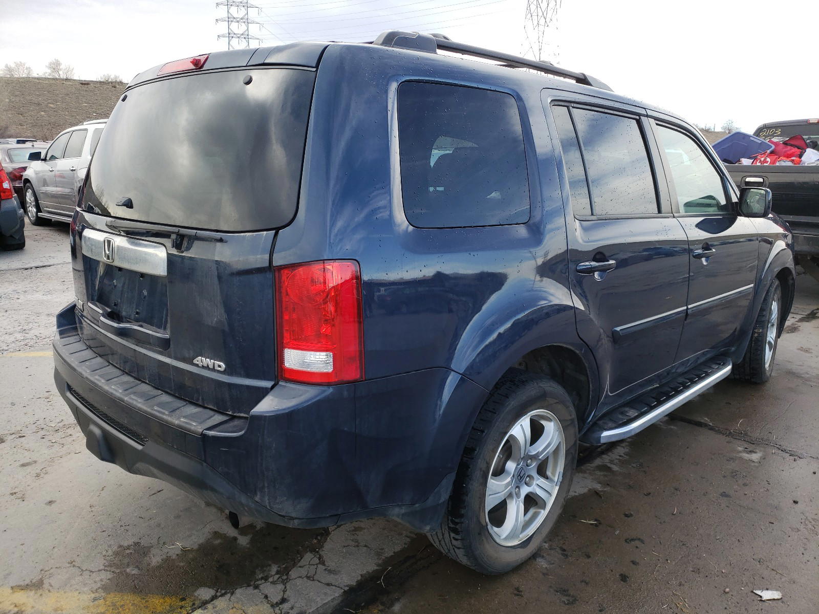 Photo 4 from auction – 2012 HONDA PILOT EXL with VIN 5FNYF4H62CB040846