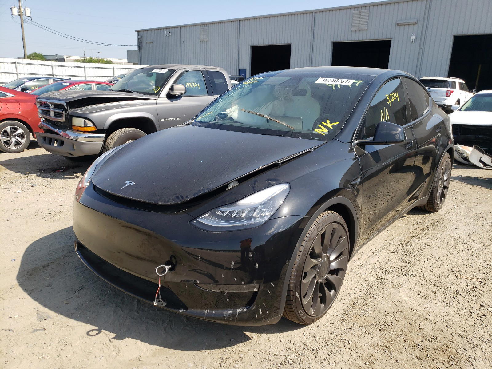 Photo 2 from auction – 2021 TESLA MODEL Y with VIN 5YJYGDEF5MF079174