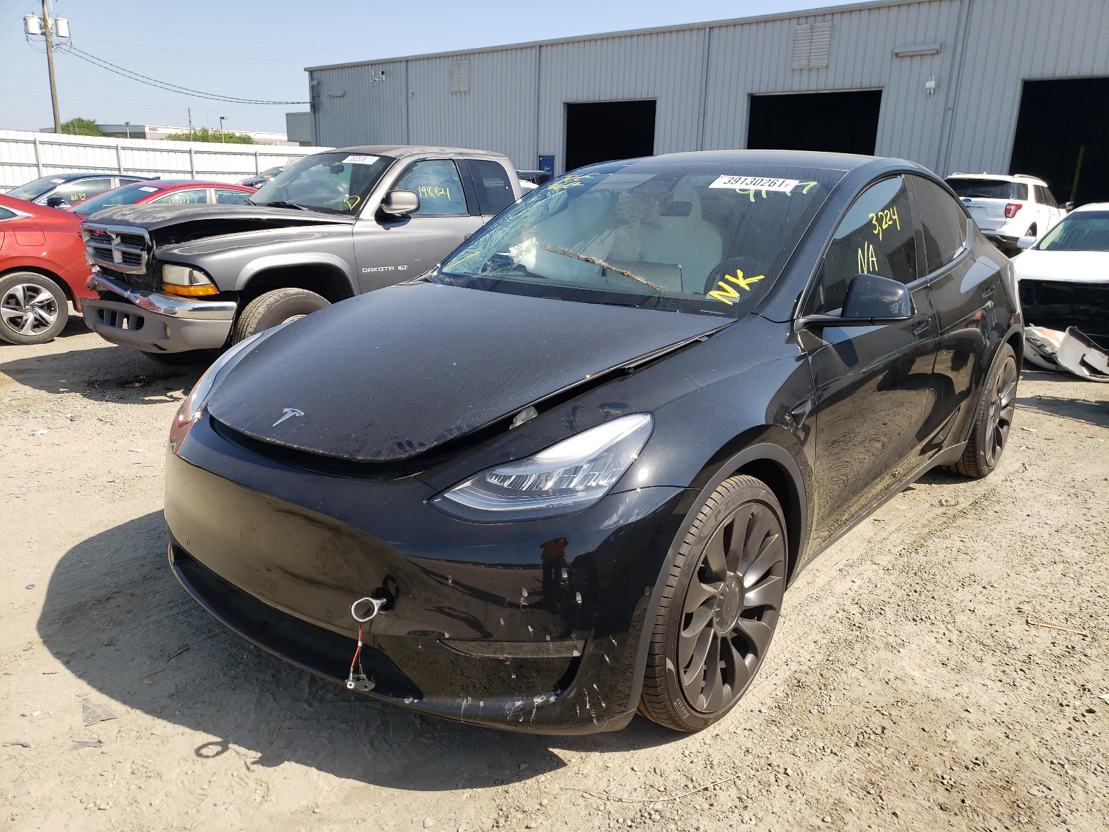Фото 2 с аукциона – 2021 TESLA MODEL Y с VIN 5YJYGDEF5MF079174