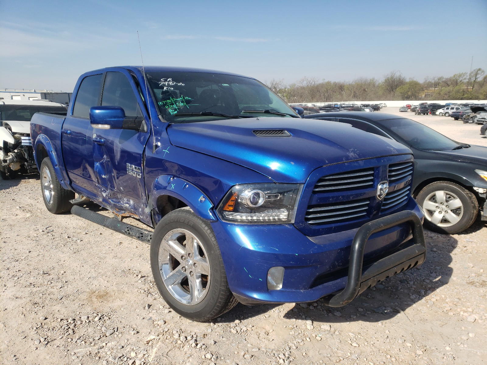 RAM 1500 SPORT 2017 with VIN 1C6RR7MTXHS855306 - Photo from auction
