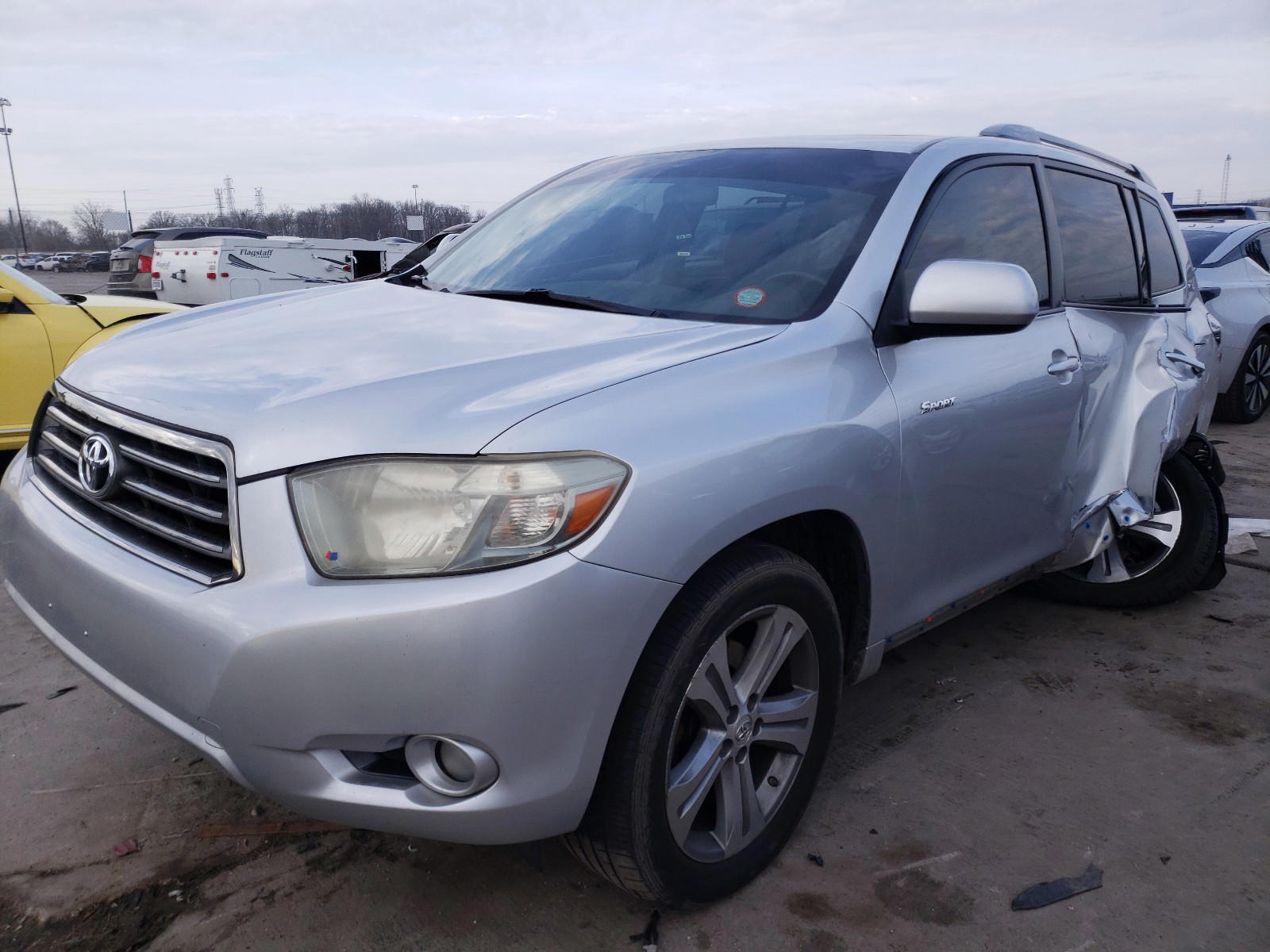 Photo 2 from auction – 2009 TOYOTA HIGHLANDER with VIN JTEDS43A692080280