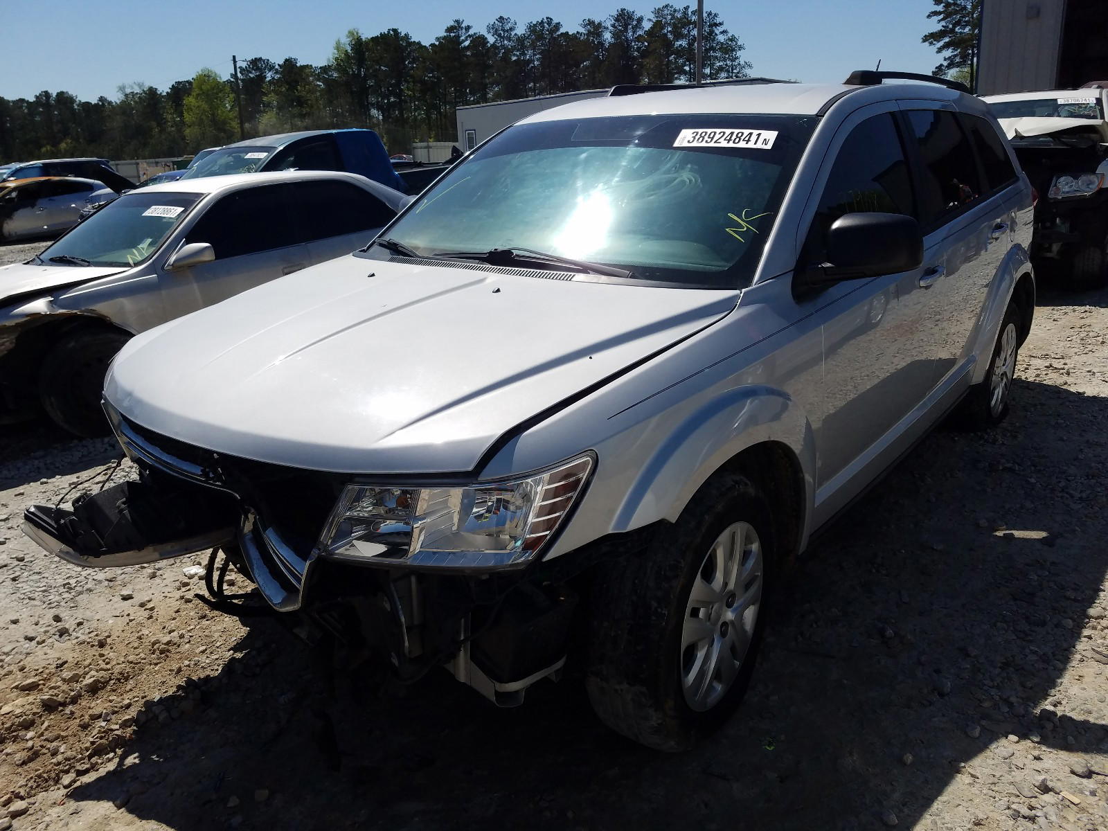 Photo 2 from auction – 2014 DODGE JOURNEY SE with VIN 3C4PDDAG2ET223625
