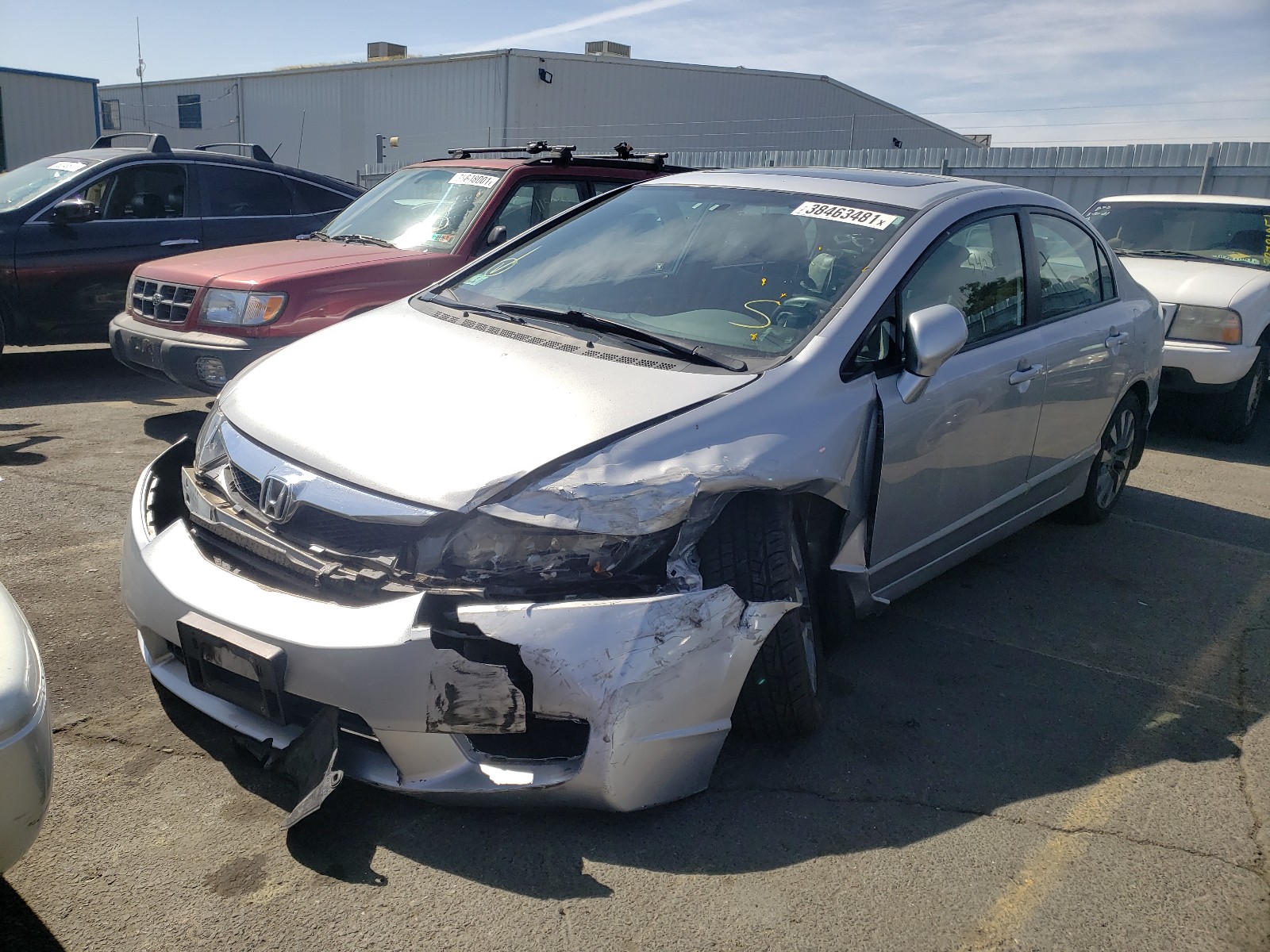 Photo 2 from auction – 2010 HONDA CIVIC EX with VIN 19XFA1F80AE054756