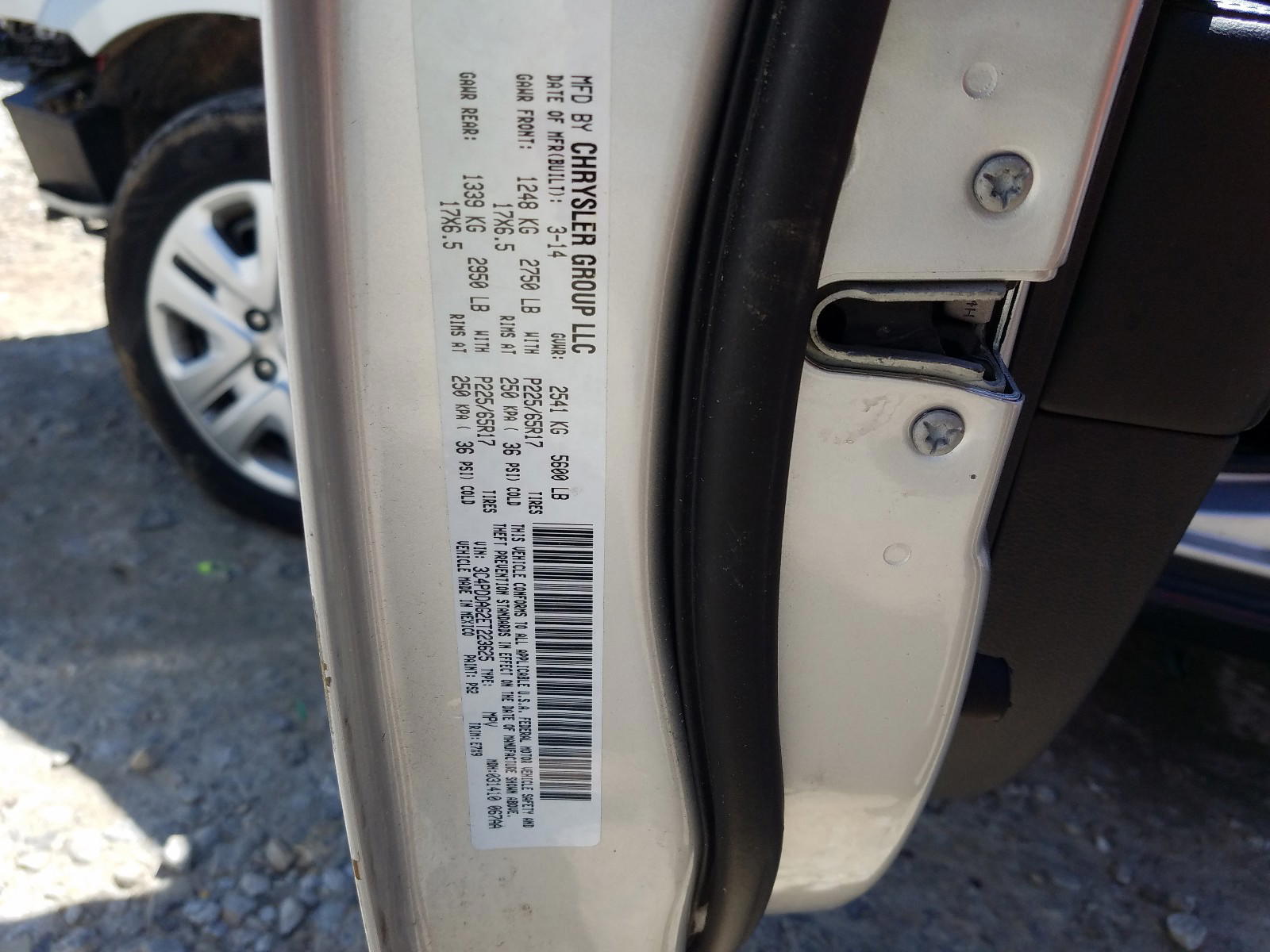 Photo 10 from auction – 2014 DODGE JOURNEY SE with VIN 3C4PDDAG2ET223625