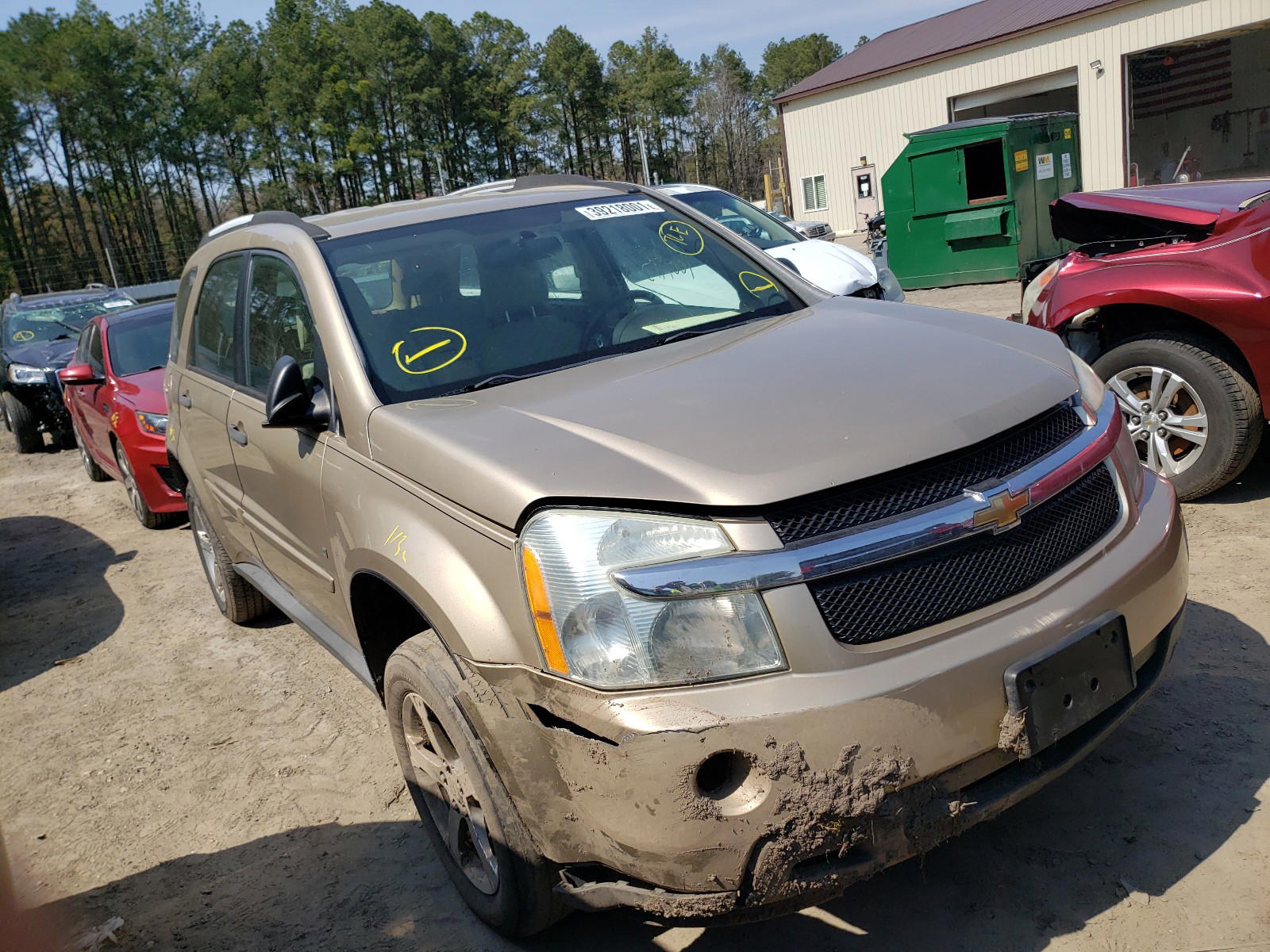 CHEVROLET EQUINOX LS 2007 with VIN 2CNDL13F676088192 - Photo from auction