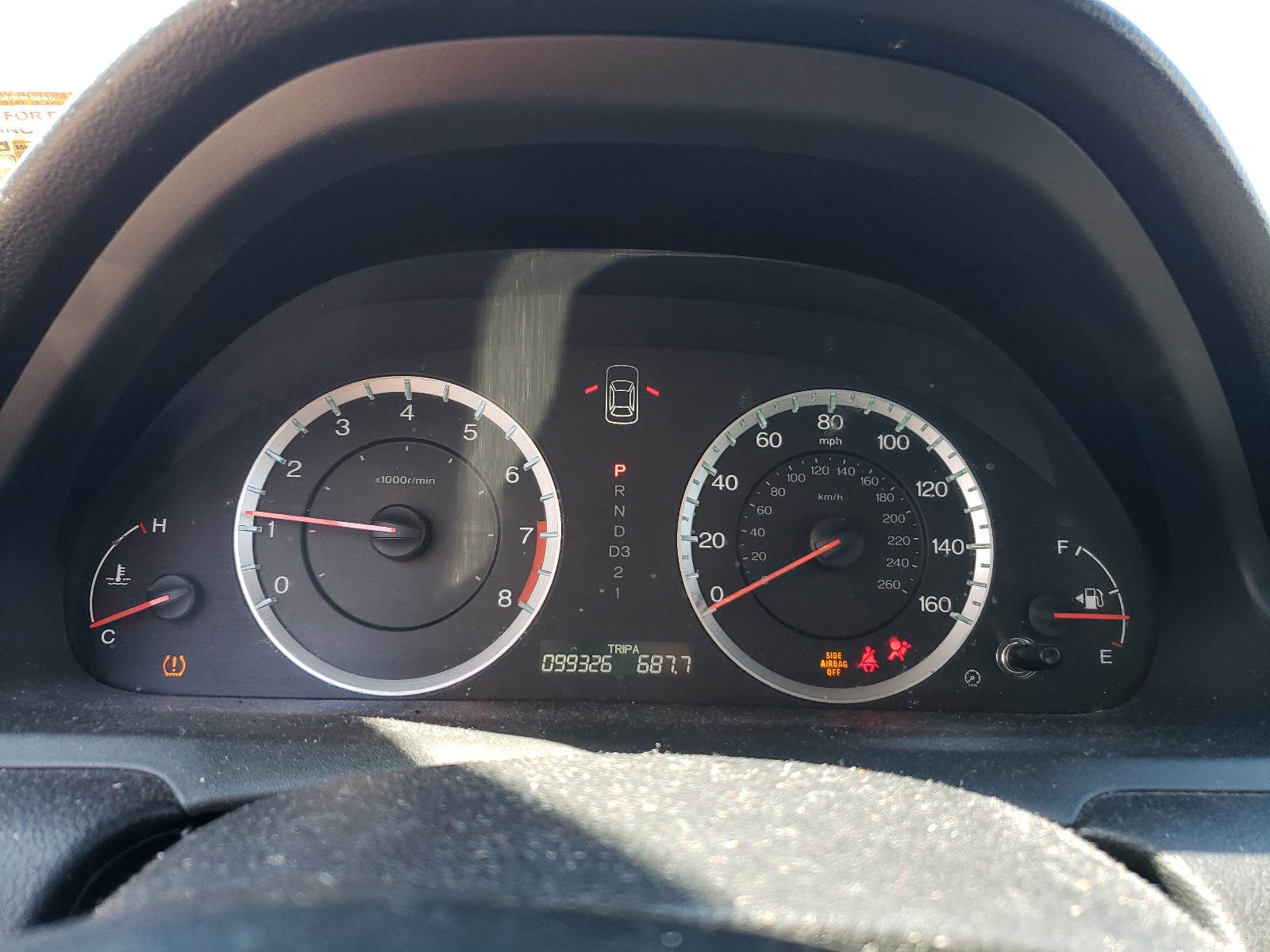 Photo 8 from auction – 2011 HONDA ACCORD LX with VIN 1HGCP2F37BA012165