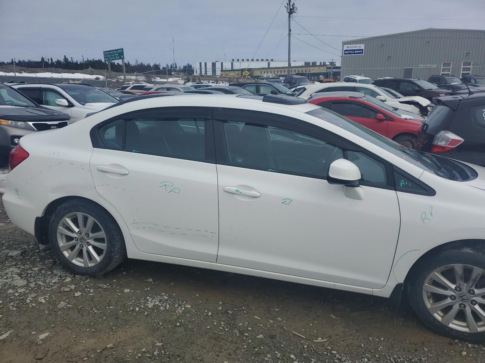 Photo 9 from auction – 2012 HONDA CIVIC LX with VIN 2HGFB2F55CH043317