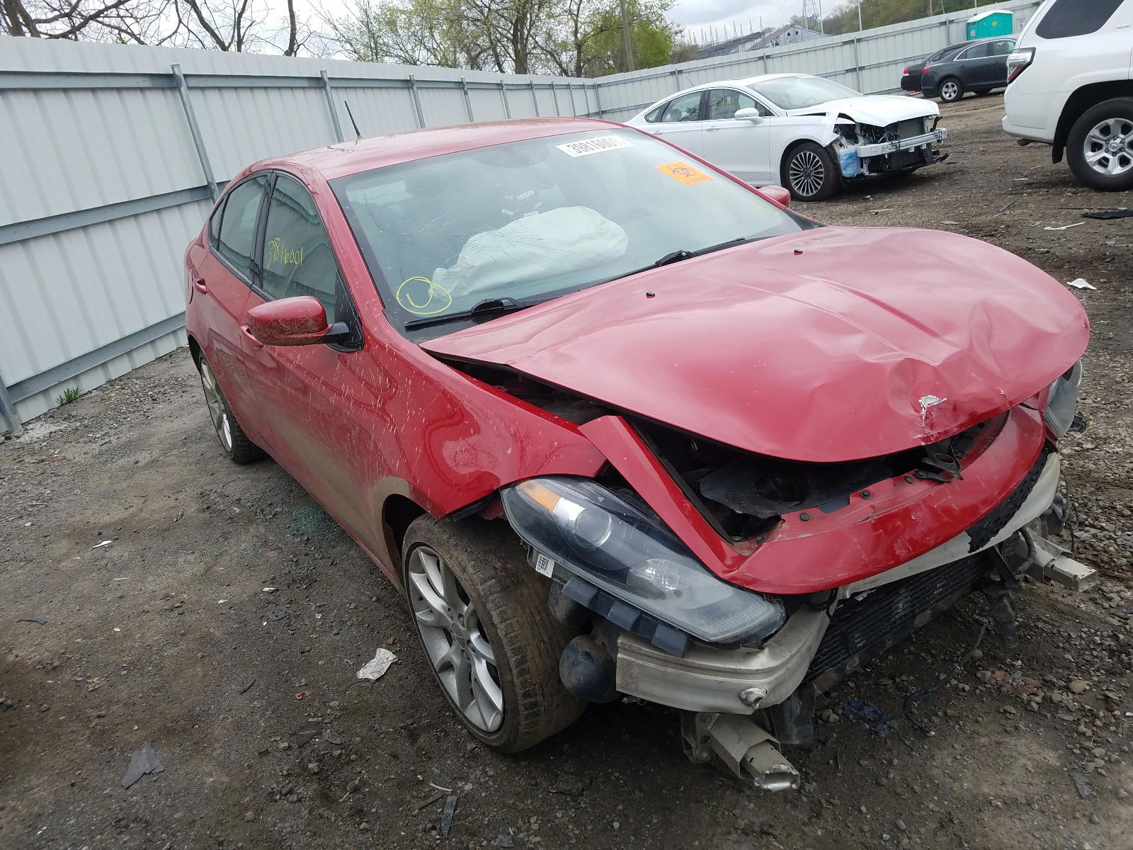 DODGE DART SXT 2013 with VIN 1C3CDFBH2DD640950 - Photo from auction