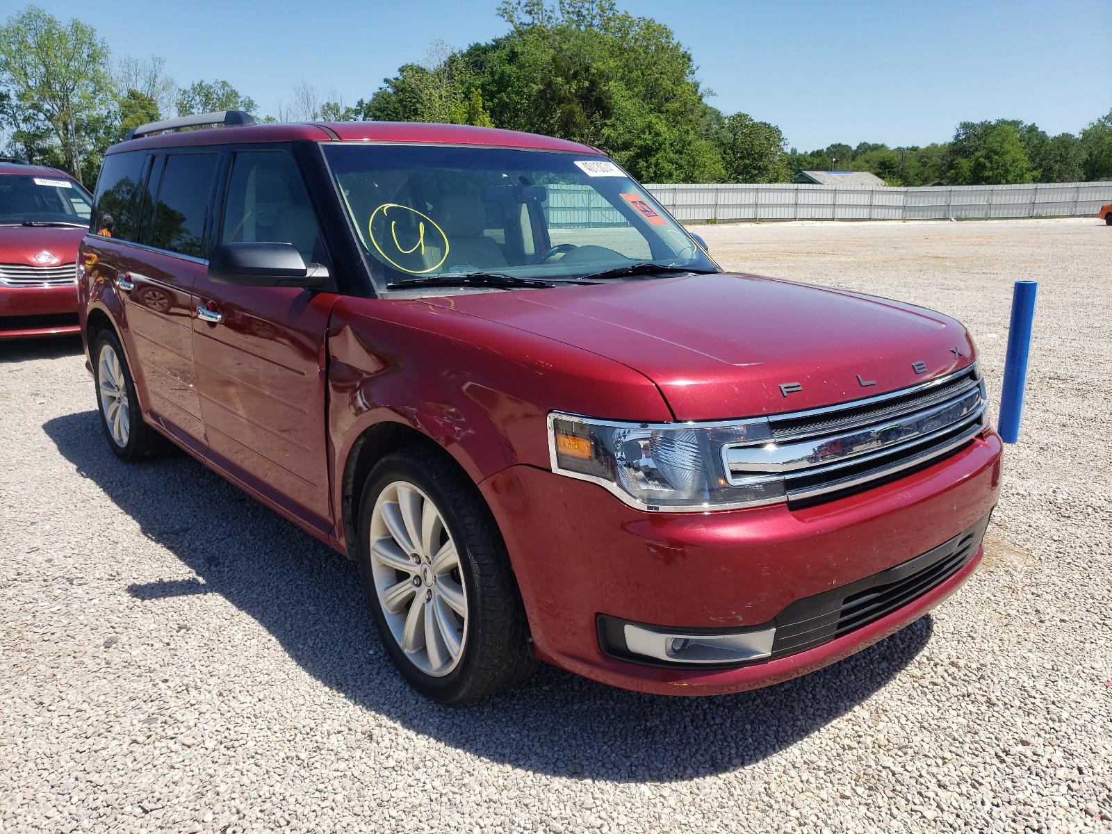 FORD FLEX SEL 2019 with VIN 2FMGK5C88KBA08853 - Photo from auction