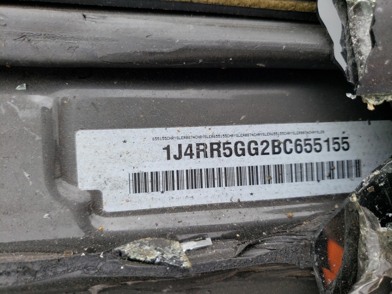 Photo 10 from auction – 2011 JEEP GRAND CHER with VIN 1J4RR5GG2BC655155