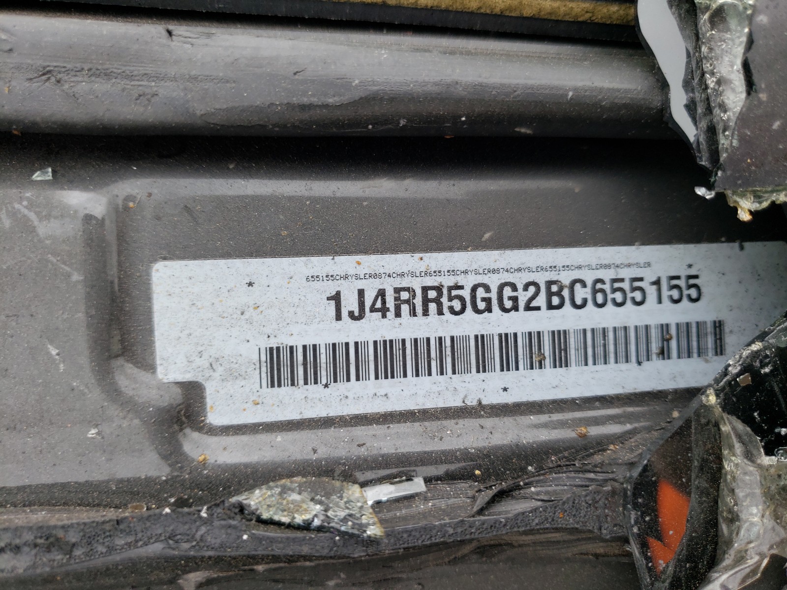 Zdjęcie 10 z aukcji – 2011 JEEP GRAND CHER z VIN 1J4RR5GG2BC655155