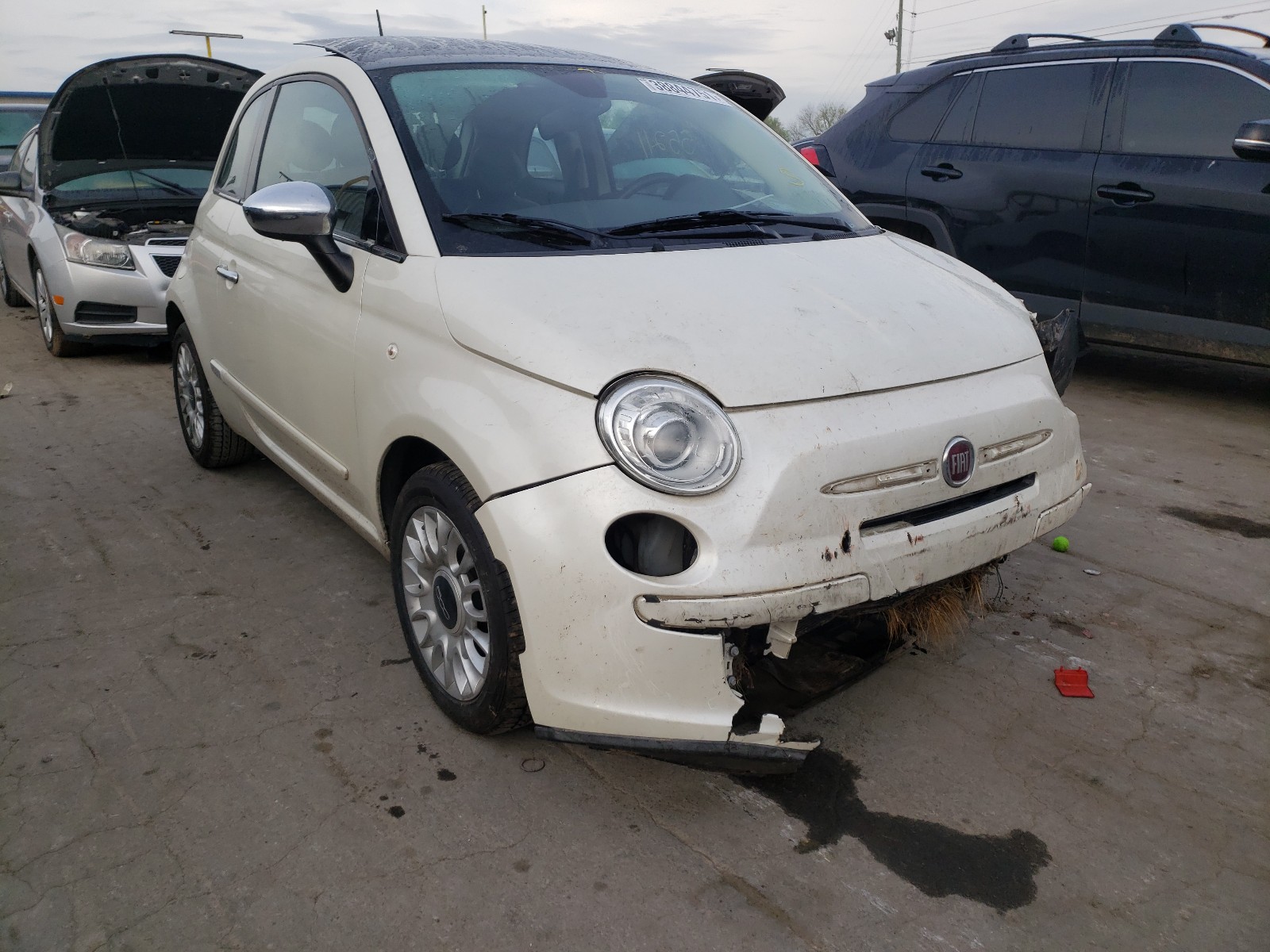 FIAT 500 LOUNGE 2013 with VIN 3C3CFFCR6DT651848 - Photo from auction