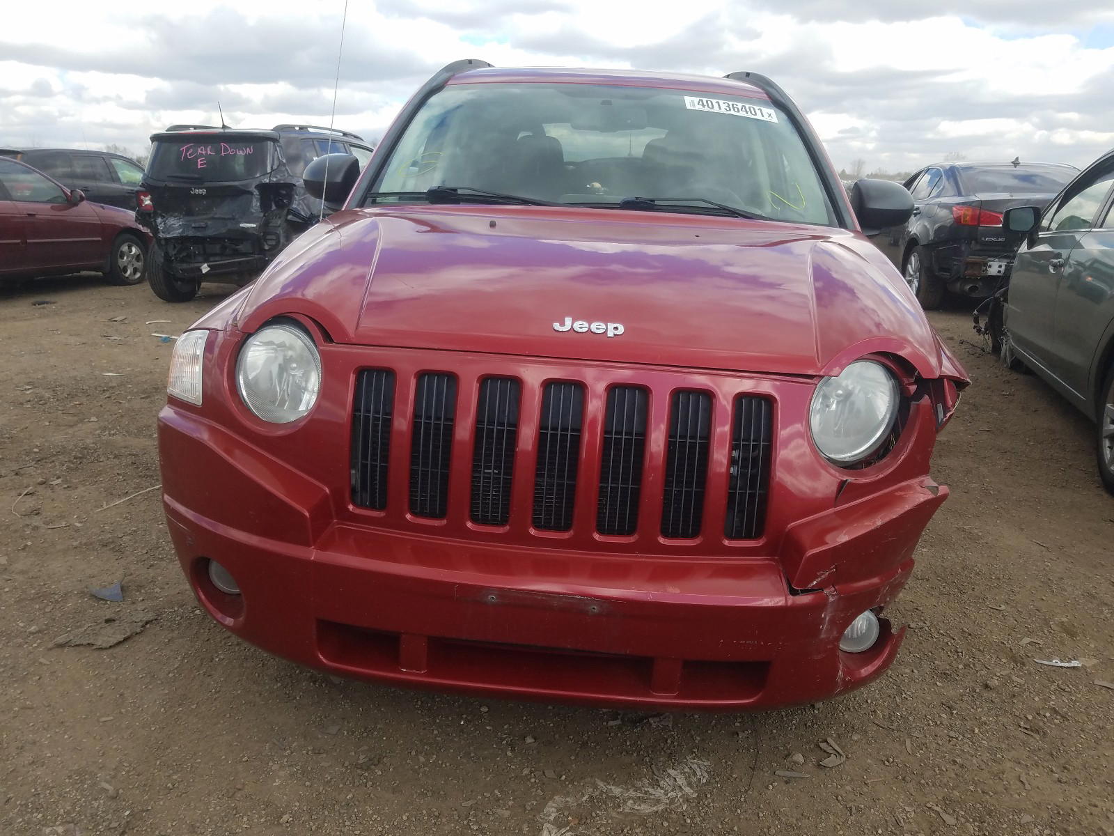 Photo 9 from auction – 2008 JEEP COMPASS SP with VIN 1J8FT47W28D759927
