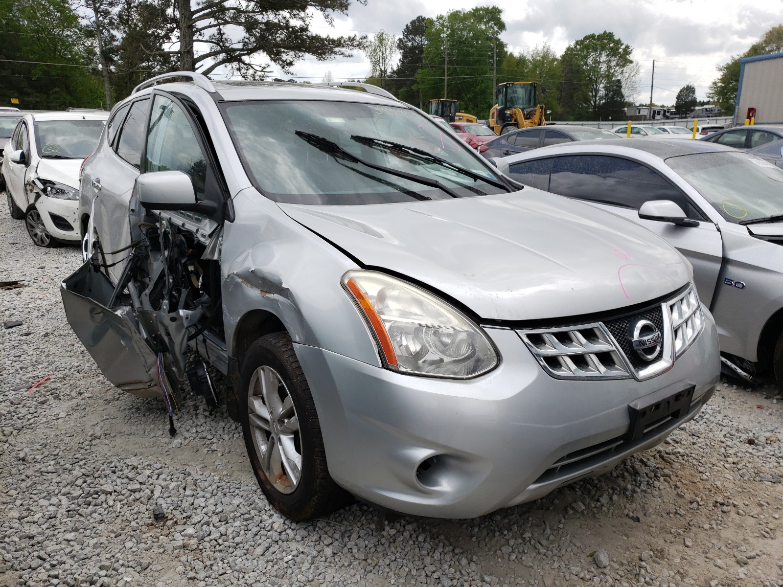 NISSAN ROGUE S 2013 with VIN JN8AS5MV2DW129642 - Photo from auction