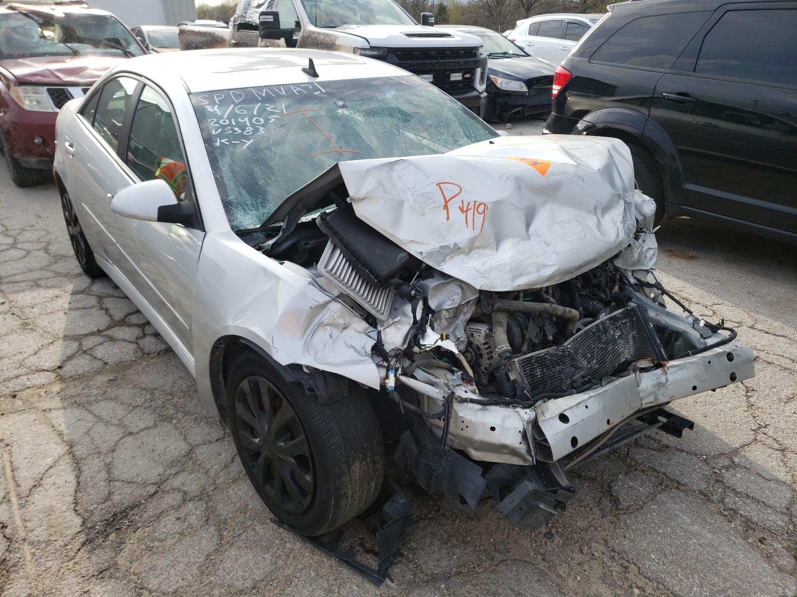 PONTIAC G6 2010 with VIN 1G2ZA5EB6A4165383 - Photo from auction
