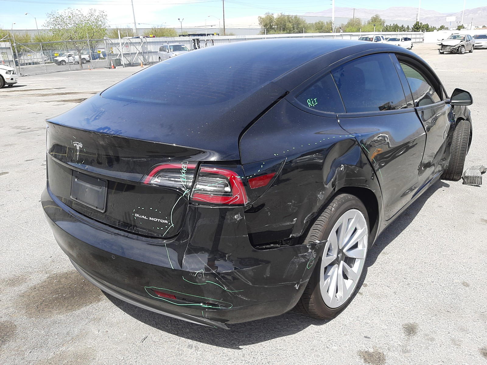 Photo 4 from auction – 2021 TESLA MODEL 3 with VIN 5YJ3E1EB1MF866831