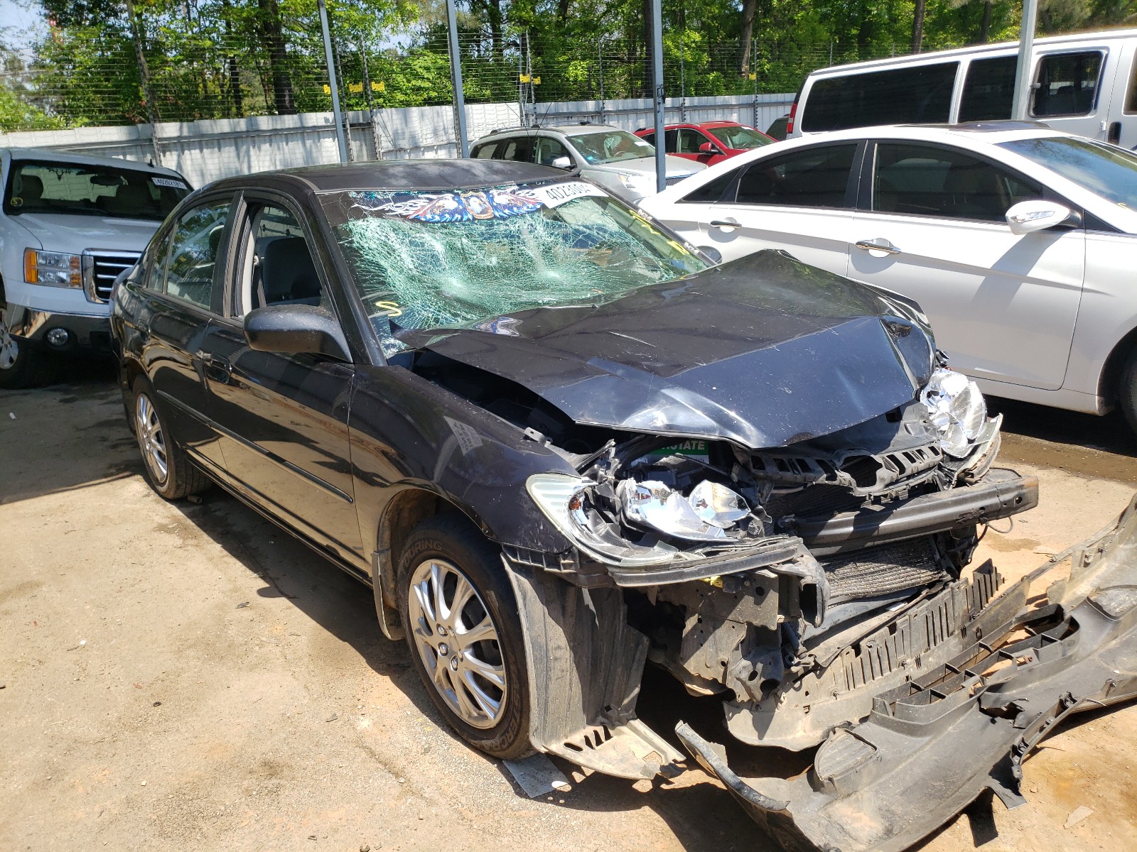 HONDA CIVIC LX 2004 with VIN 2HGES16554H528984 - Photo from auction