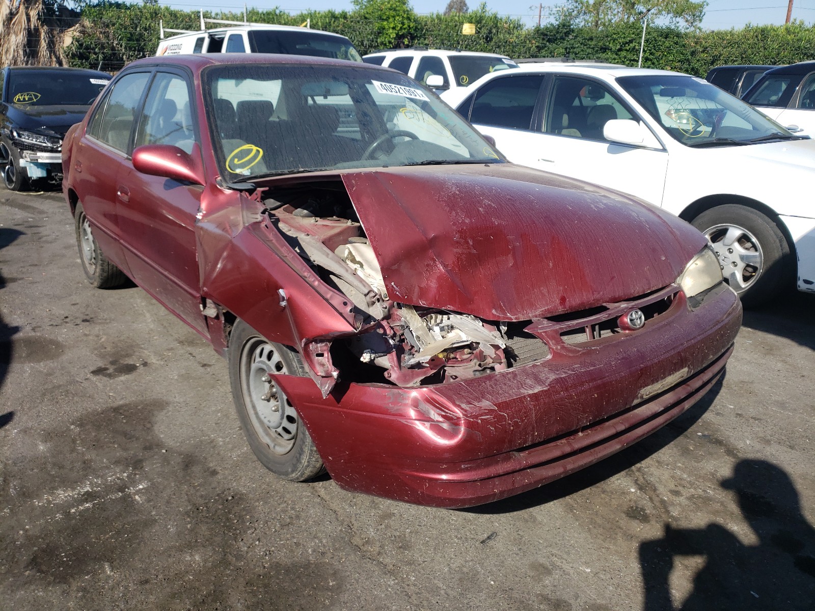 TOYOTA COROLLA VE 2000 with VIN 2T1BR18E7YC365135 - Photo from auction