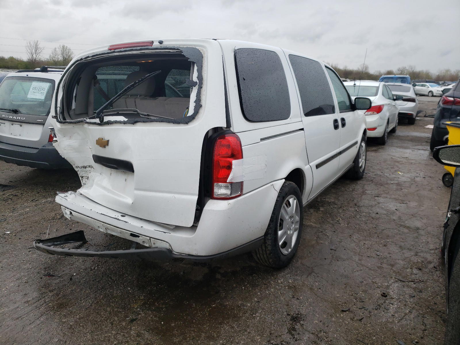 Photo 4 from auction – 2008 CHEVROLET UPLANDER L with VIN 1GNDV23WX8D164124