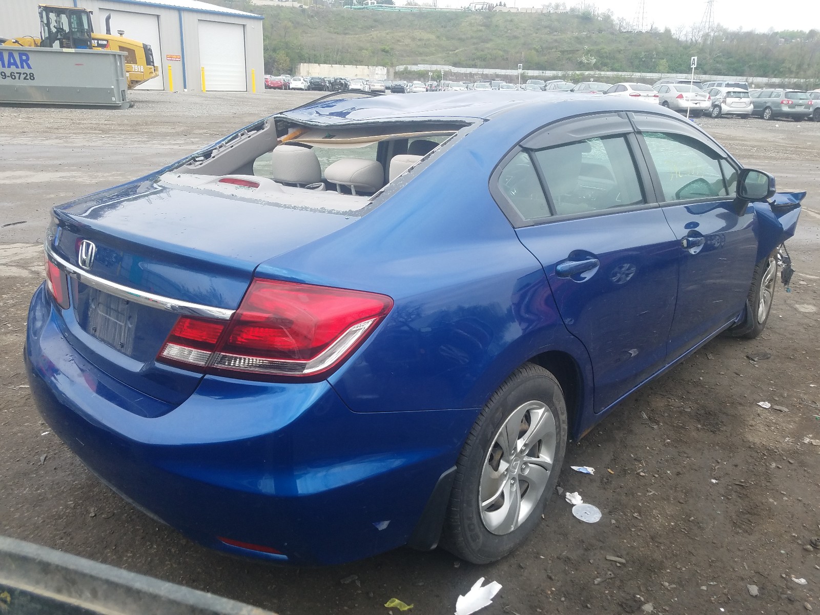 Photo 4 from auction – 2013 HONDA CIVIC LX with VIN 19XFB2F54DE266685