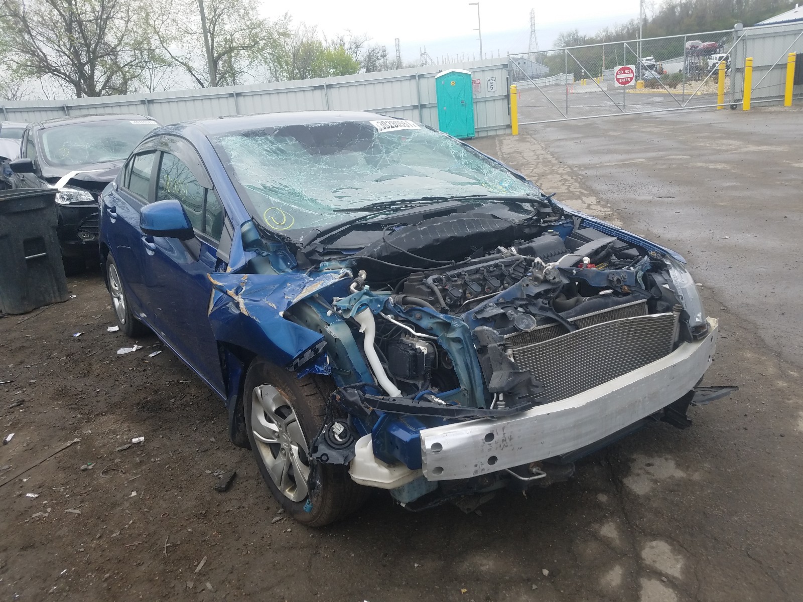 Photo 1 from auction – 2013 HONDA CIVIC LX with VIN 19XFB2F54DE266685