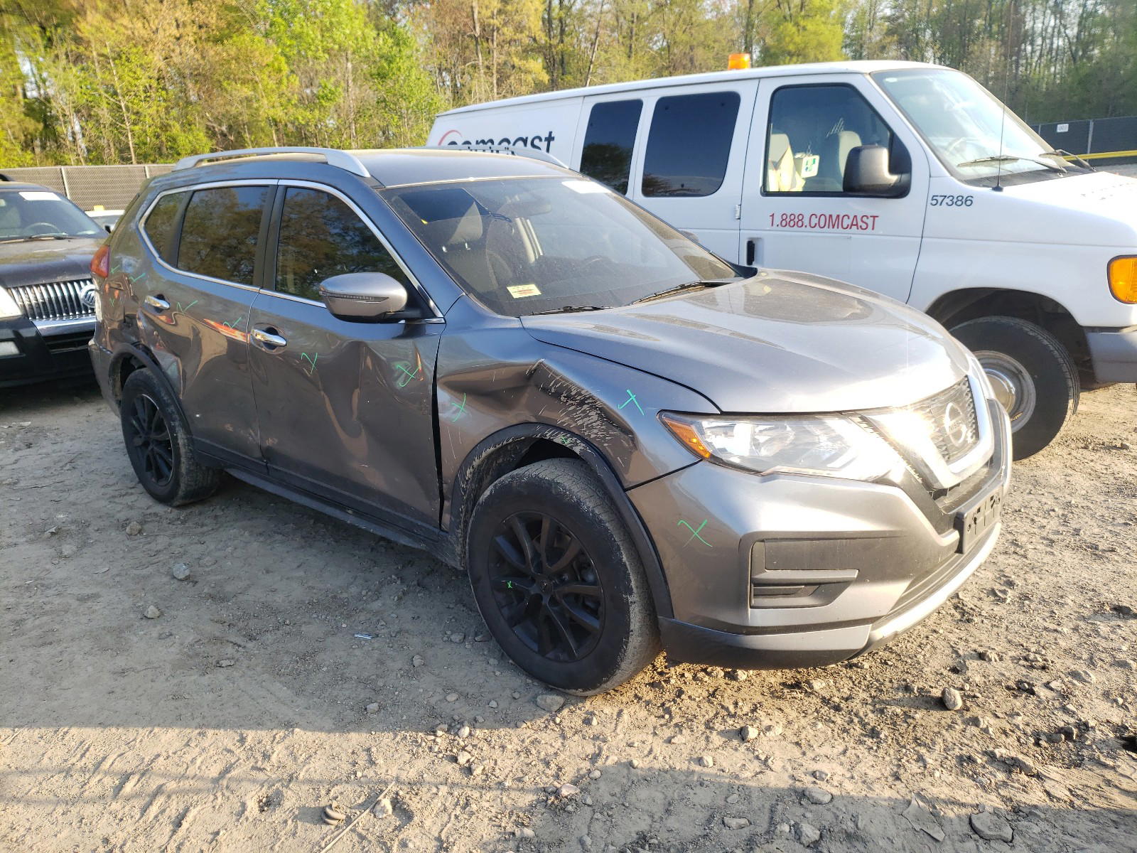 NISSAN ROGUE S 2017 with VIN KNMAT2MT9HP590049 - Photo from auction