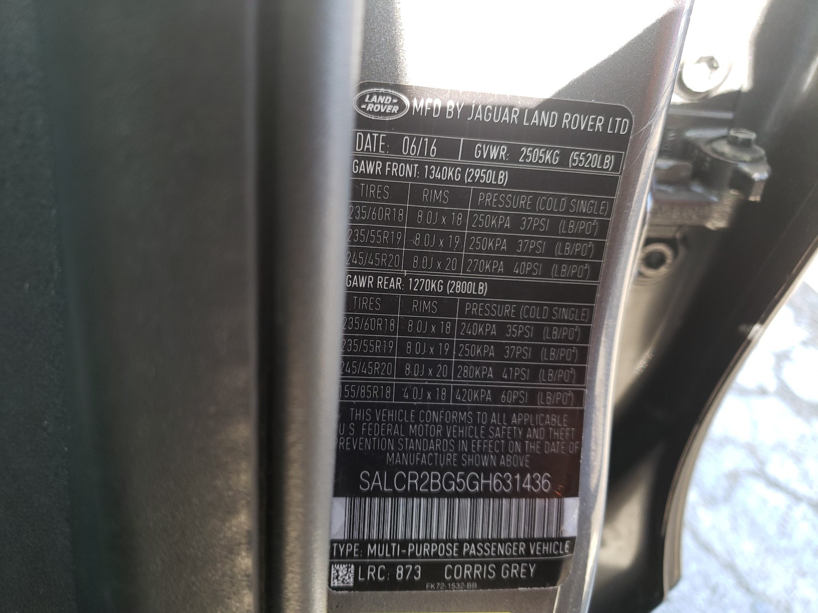 Photo 10 from auction – 2016 LAND ROVER DISCOVERY with VIN SALCR2BG5GH631436
