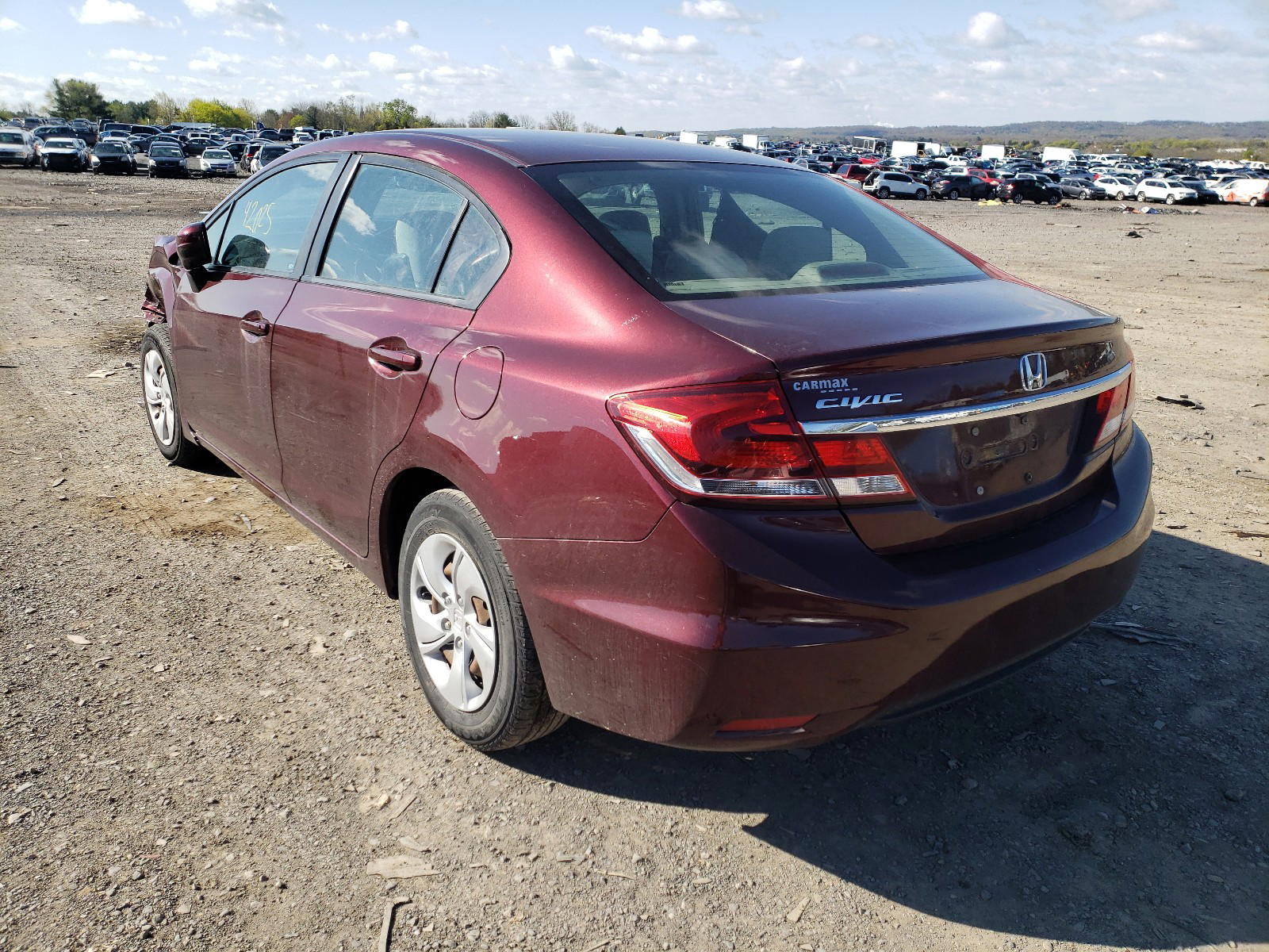 Photo 3 from auction – 2014 HONDA CIVIC LX with VIN 19XFB2F54EE212451