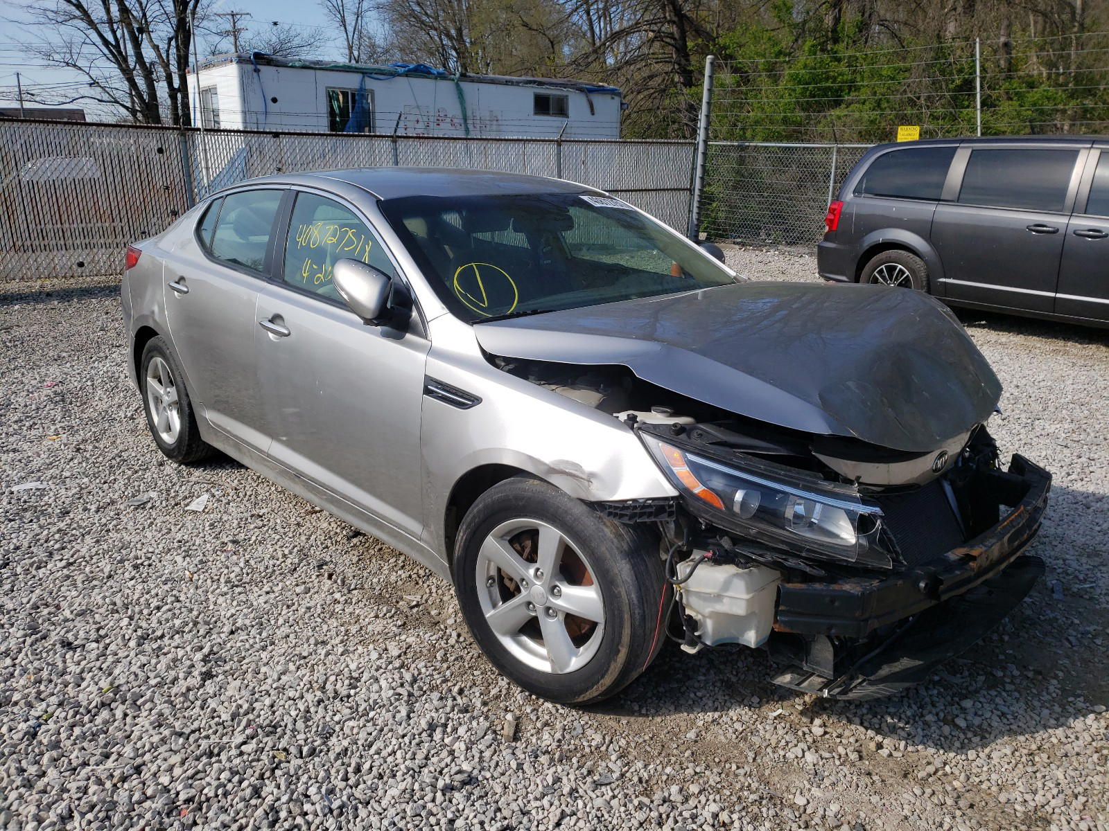 KIA OPTIMA LX 2014 with VIN KNAGM4A78E5476543 - Photo from auction