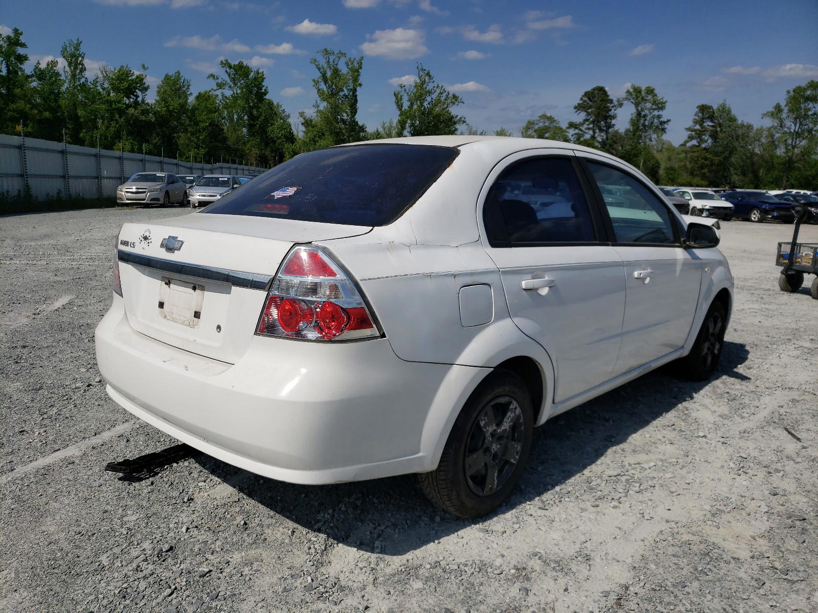 Photo 4 from auction – 2007 CHEVROLET AVEO BASE with VIN KL1TD56677B125805