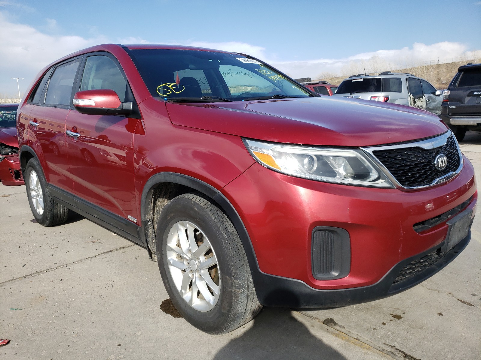 Photo 1 from auction – 2014 KIA SORENTO LX with VIN 5XYKTDA63EG424946