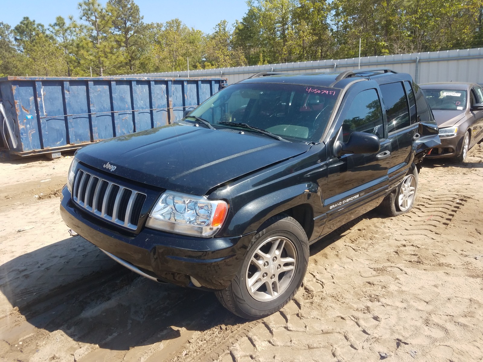 Photo 2 from auction – 2004 JEEP GRAND CHER with VIN 1J4GX48S34C118985