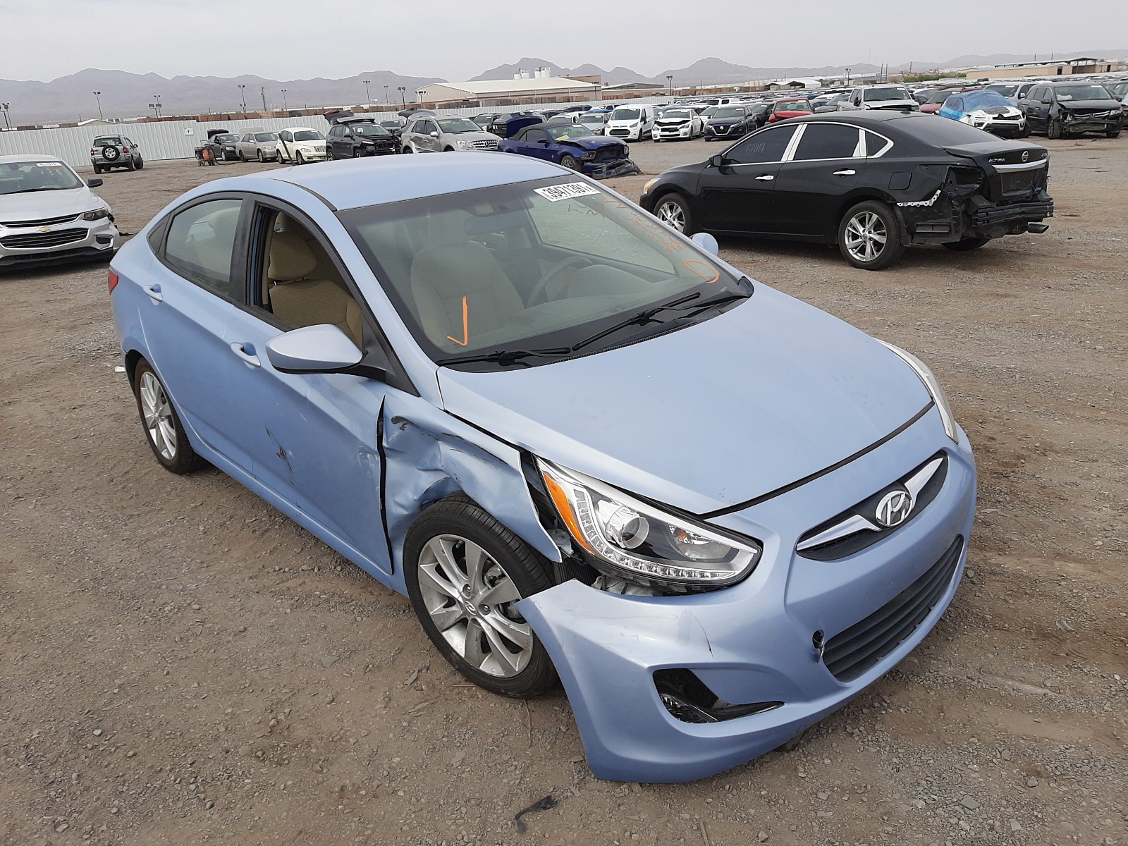 Photo 1 from auction – 2014 HYUNDAI ACCENT GLS with VIN KMHCU4AE9EU626435