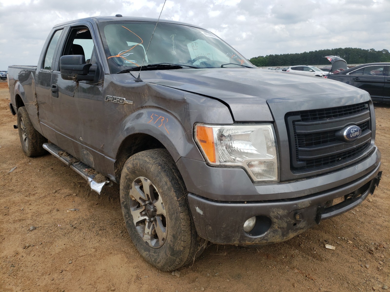 FORD F150 SUPER 2014 with VIN 1FTEX1CMXEKF68810 - Photo from auction