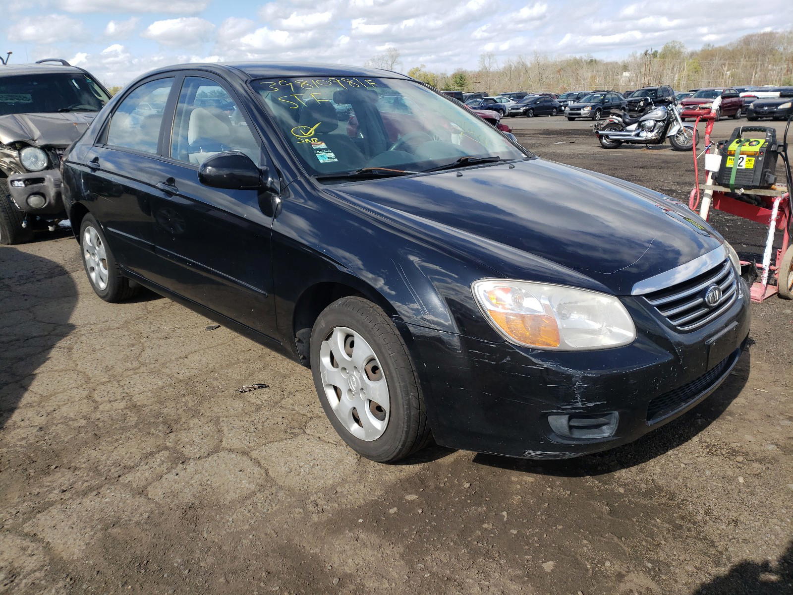KIA SPECTRA EX 2007 with VIN KNAFE122175392447 - Photo from auction