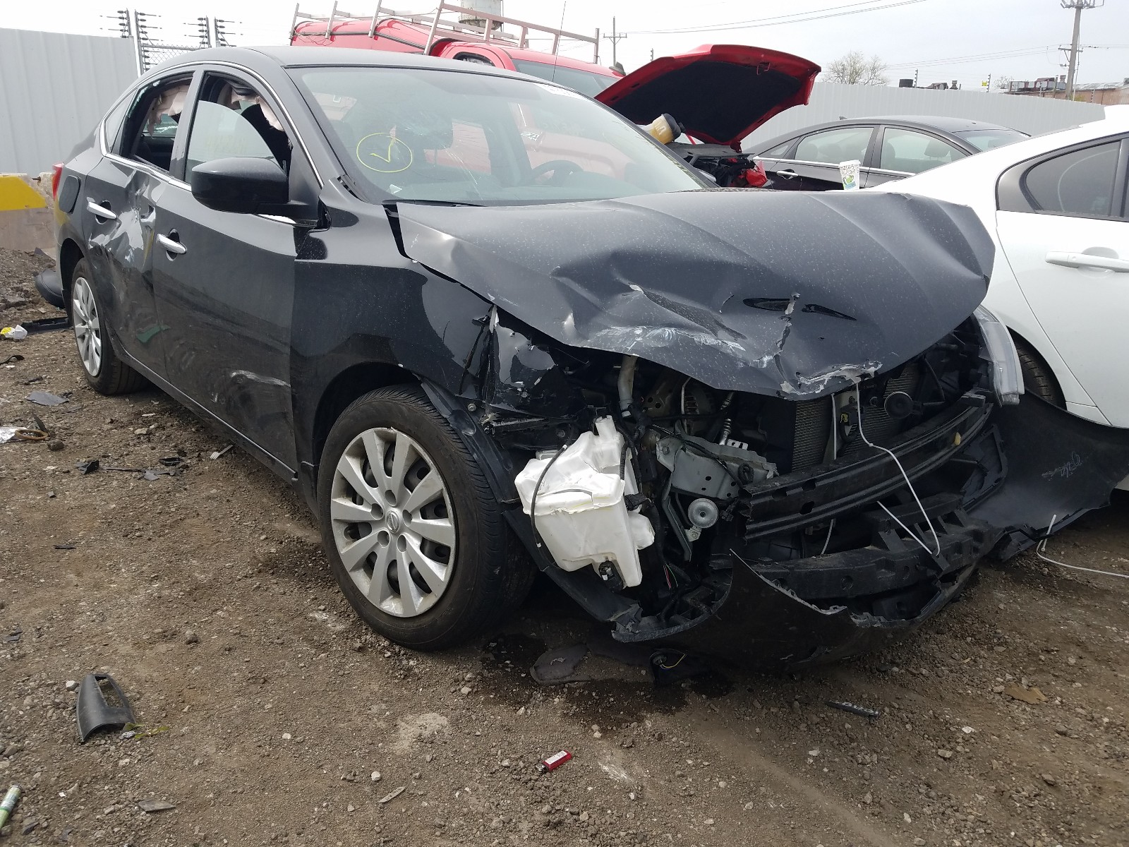NISSAN SENTRA S 2017 with VIN 3N1AB7AP4HL709180 - Photo from auction