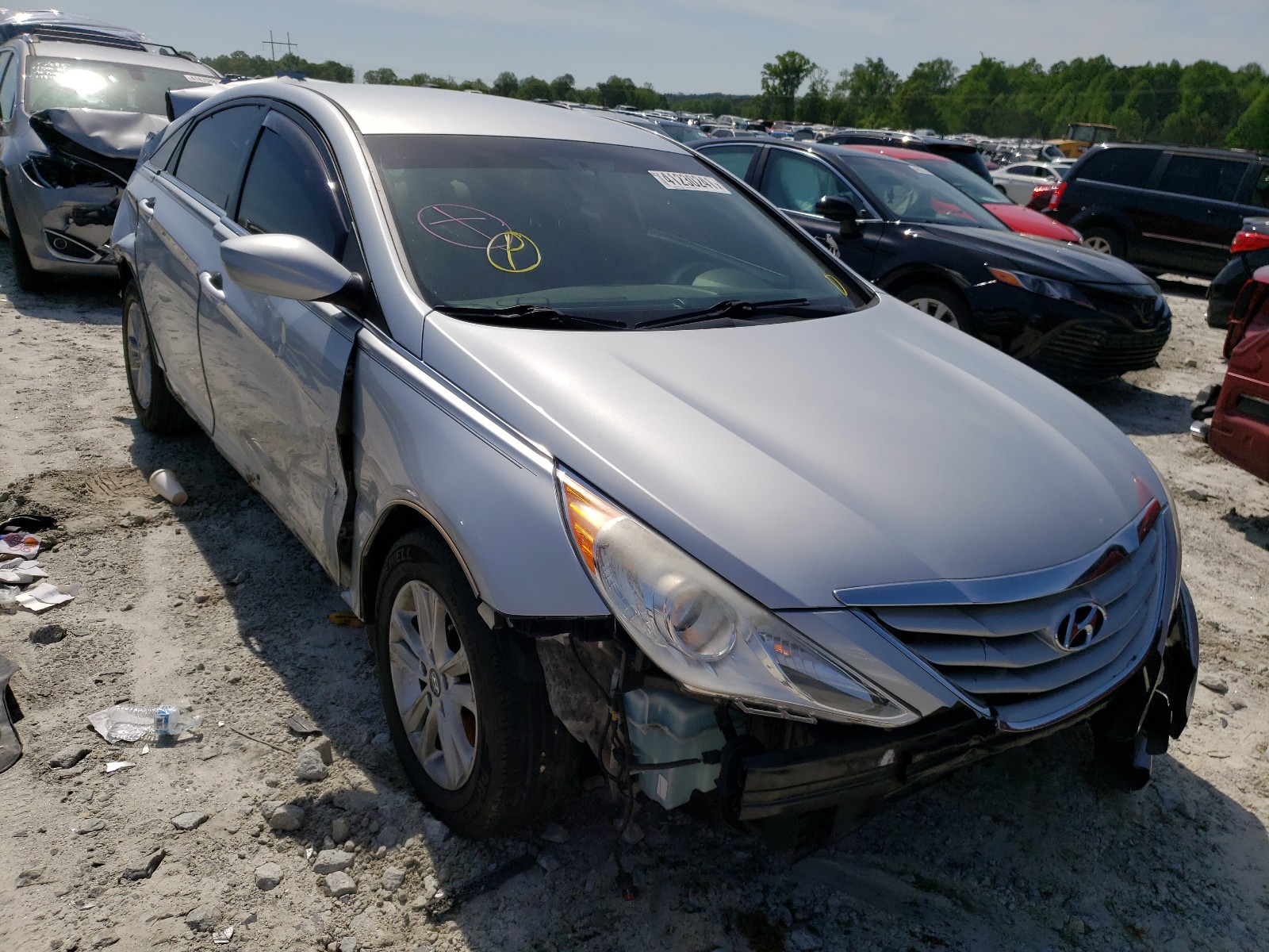 HYUNDAI SONATA GLS 2013 with VIN 5NPEB4AC0DH738468 - Photo from auction