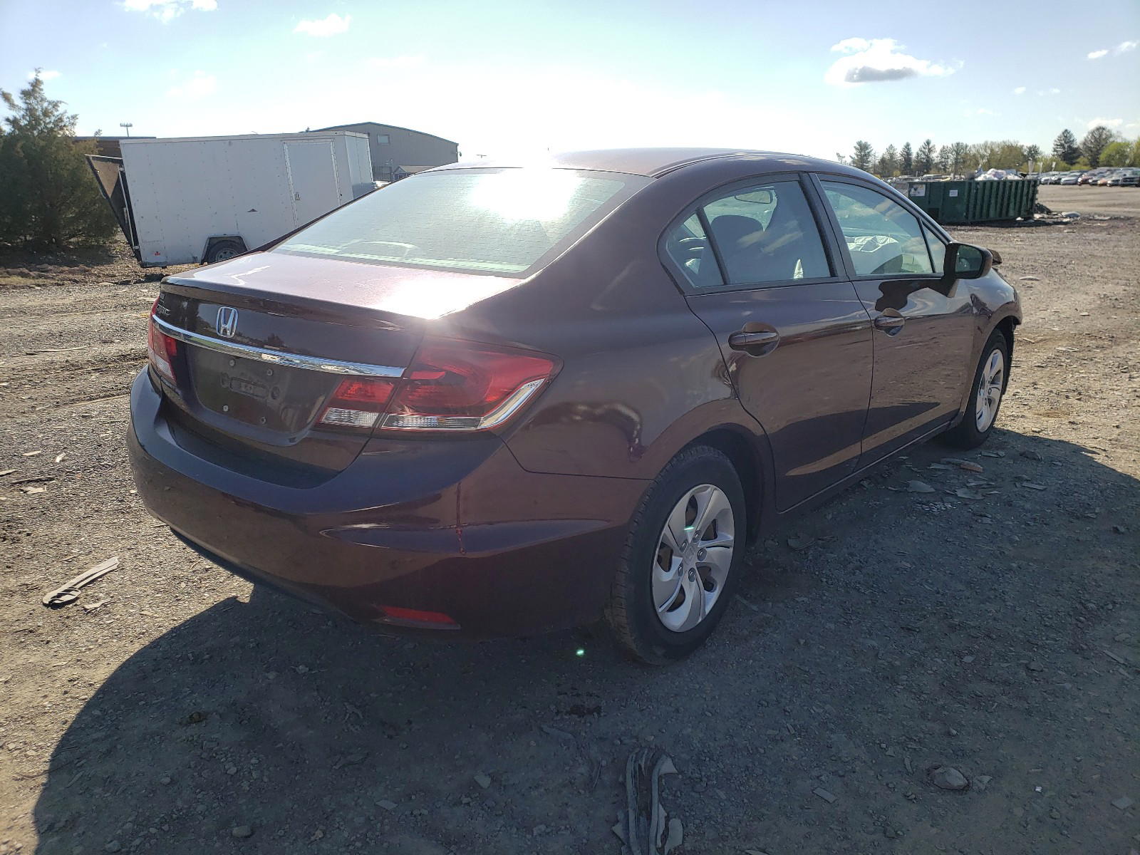 Photo 4 from auction – 2014 HONDA CIVIC LX with VIN 19XFB2F54EE212451