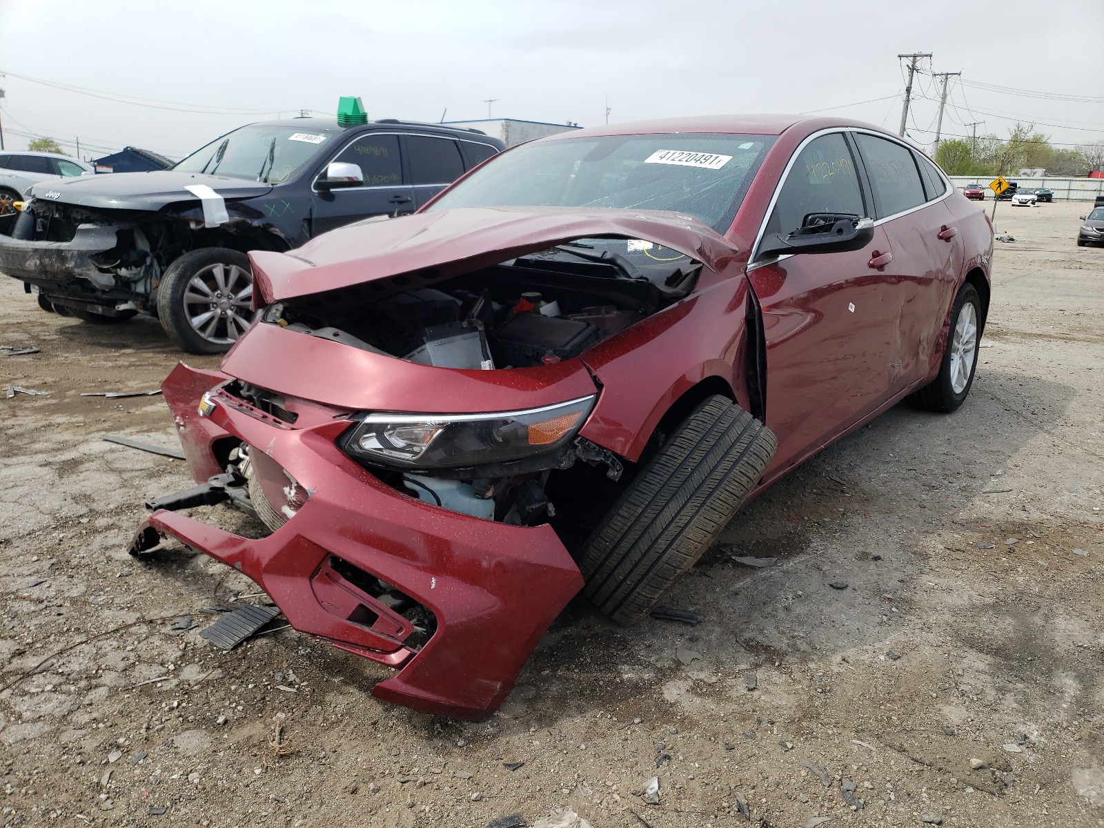 Photo 2 from auction – 2017 CHEVROLET MALIBU LT with VIN 1G1ZE5ST8HF136729