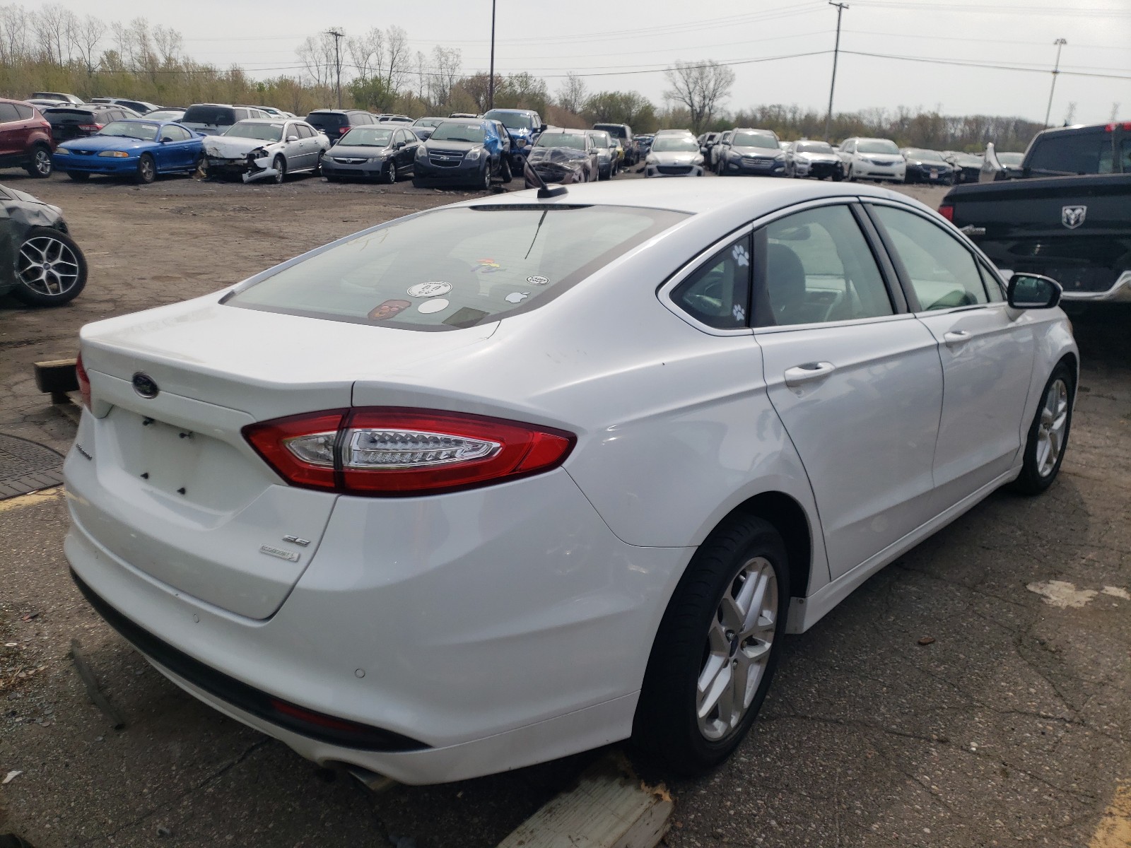 Photo 4 from auction – 2014 FORD FUSION SE with VIN 1FA6P0HD1E5360956
