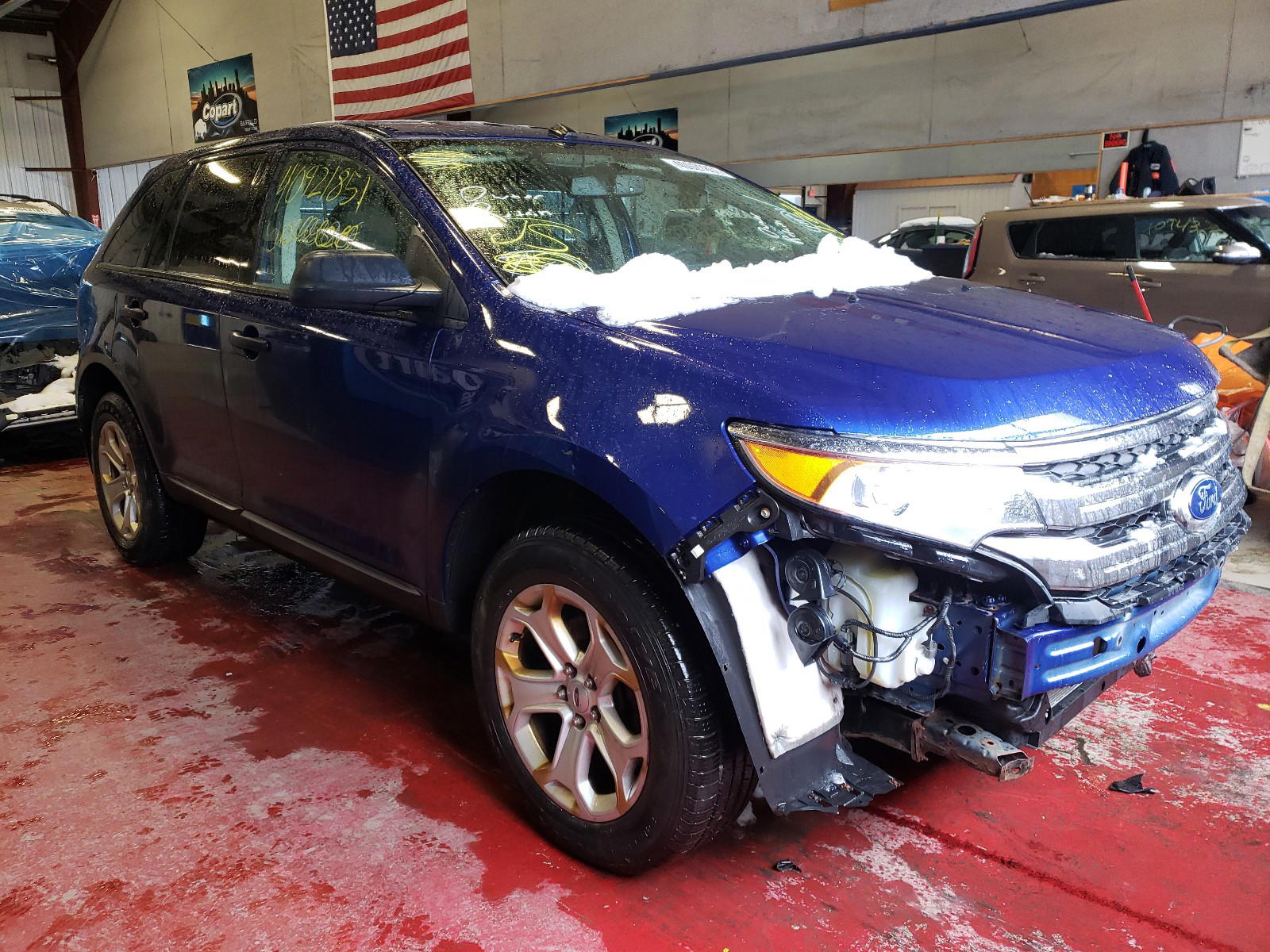 FORD EDGE SE 2014 with VIN 2FMDK4GC0EBB81279 - Photo from auction