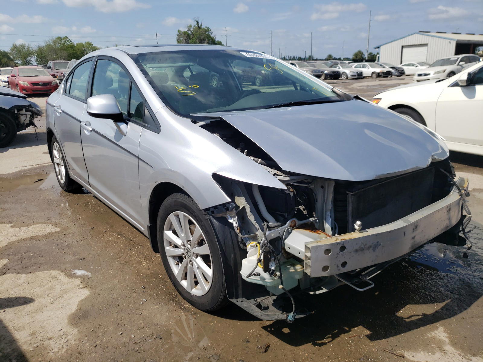 HONDA CIVIC EX 2012 with VIN 2HGFB2F85CH317142 - Photo from auction